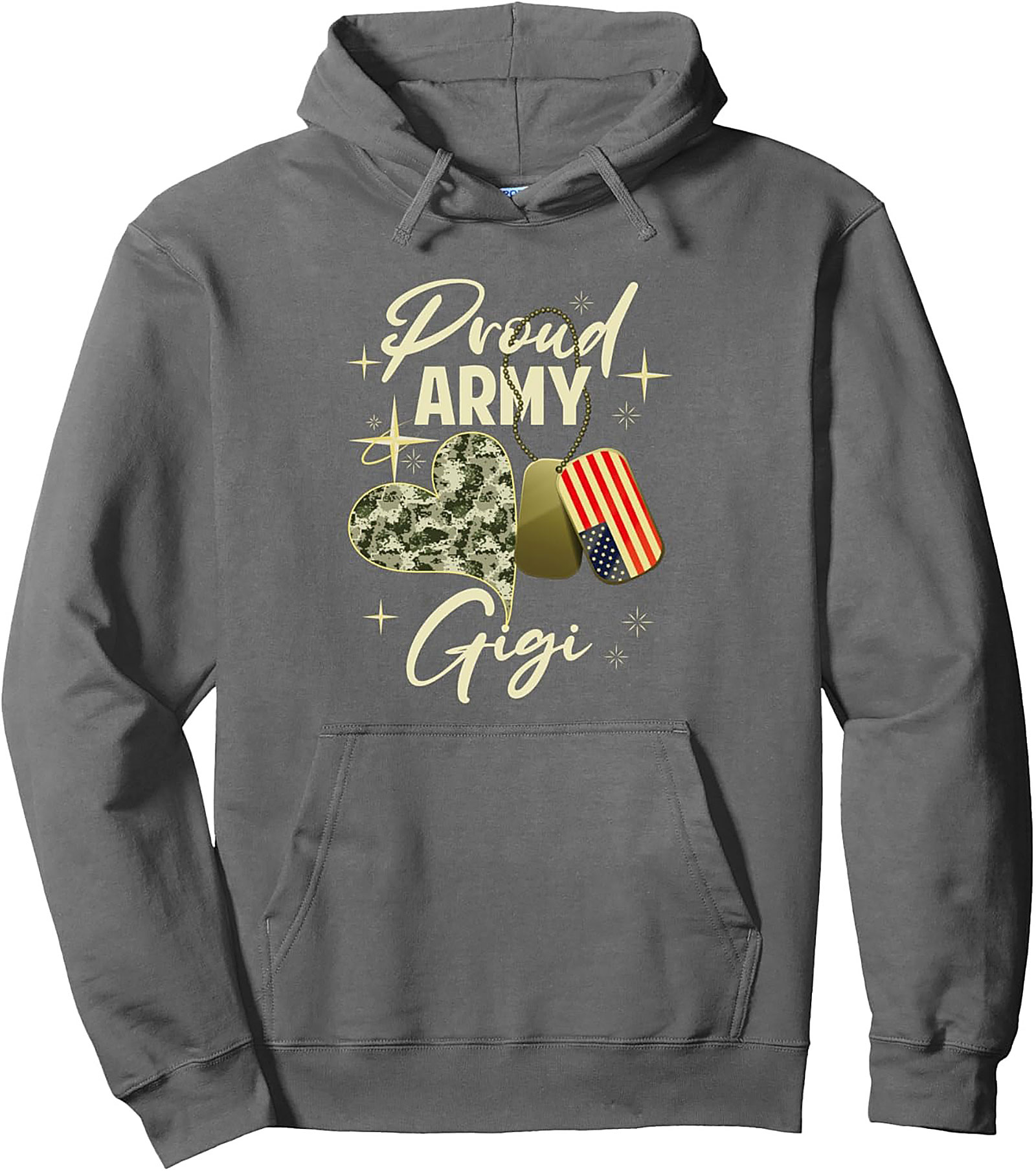 Proud Army Gigi Pullover Hoodie Military Grandma Gift