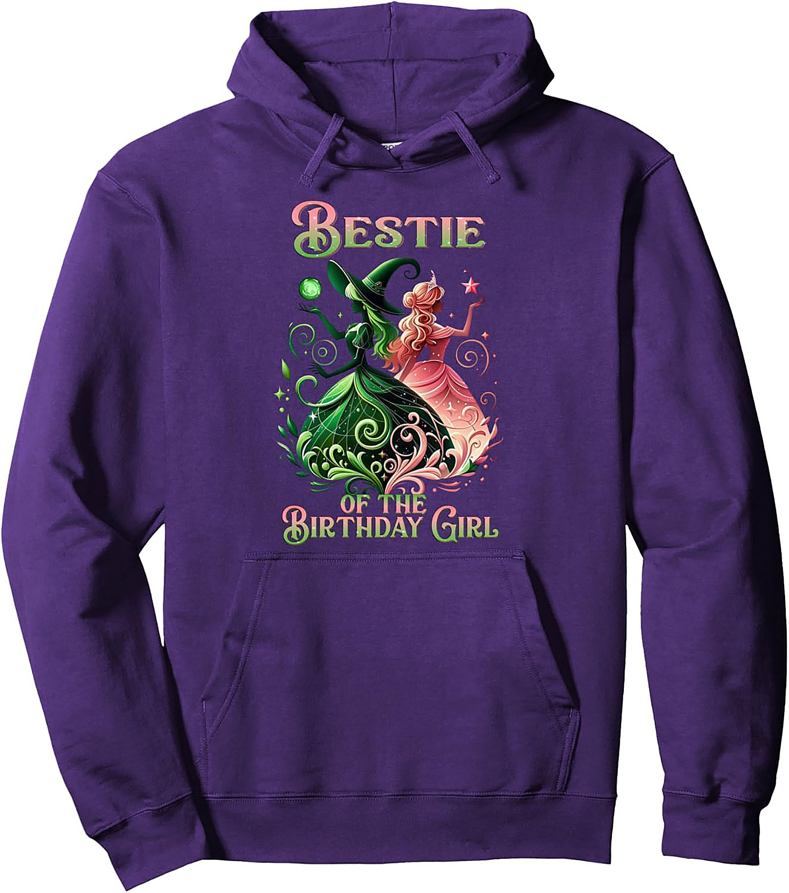 Bestie Birthday Witch Princess Pullover Hoodie Gift