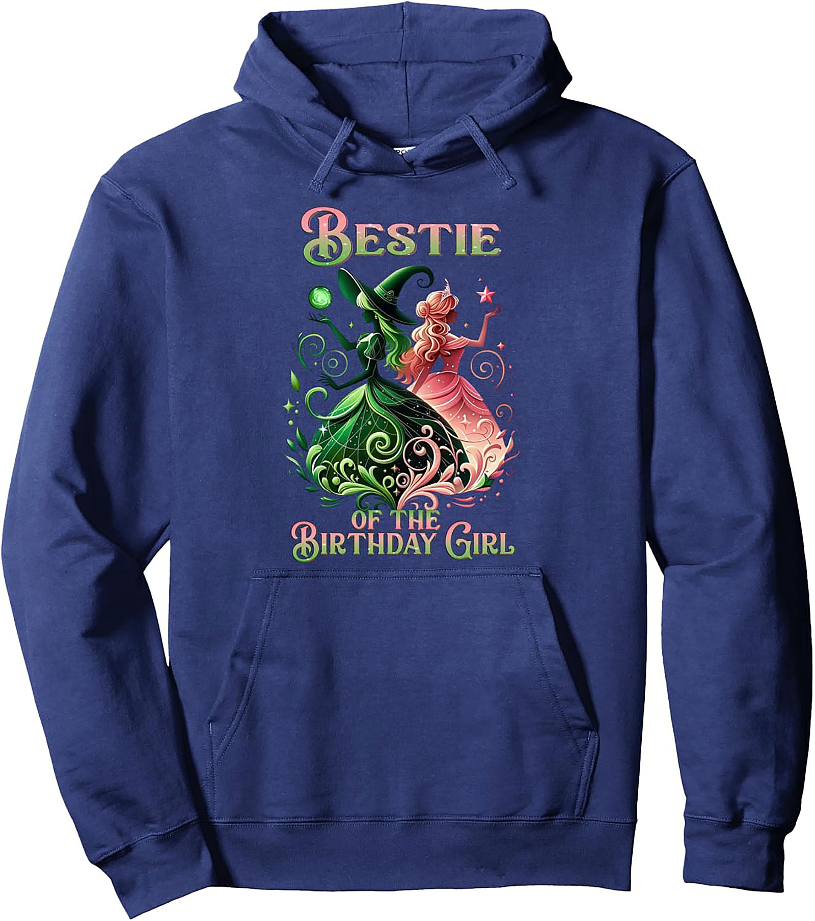 Bestie Birthday Witch Princess Pullover Hoodie Gift