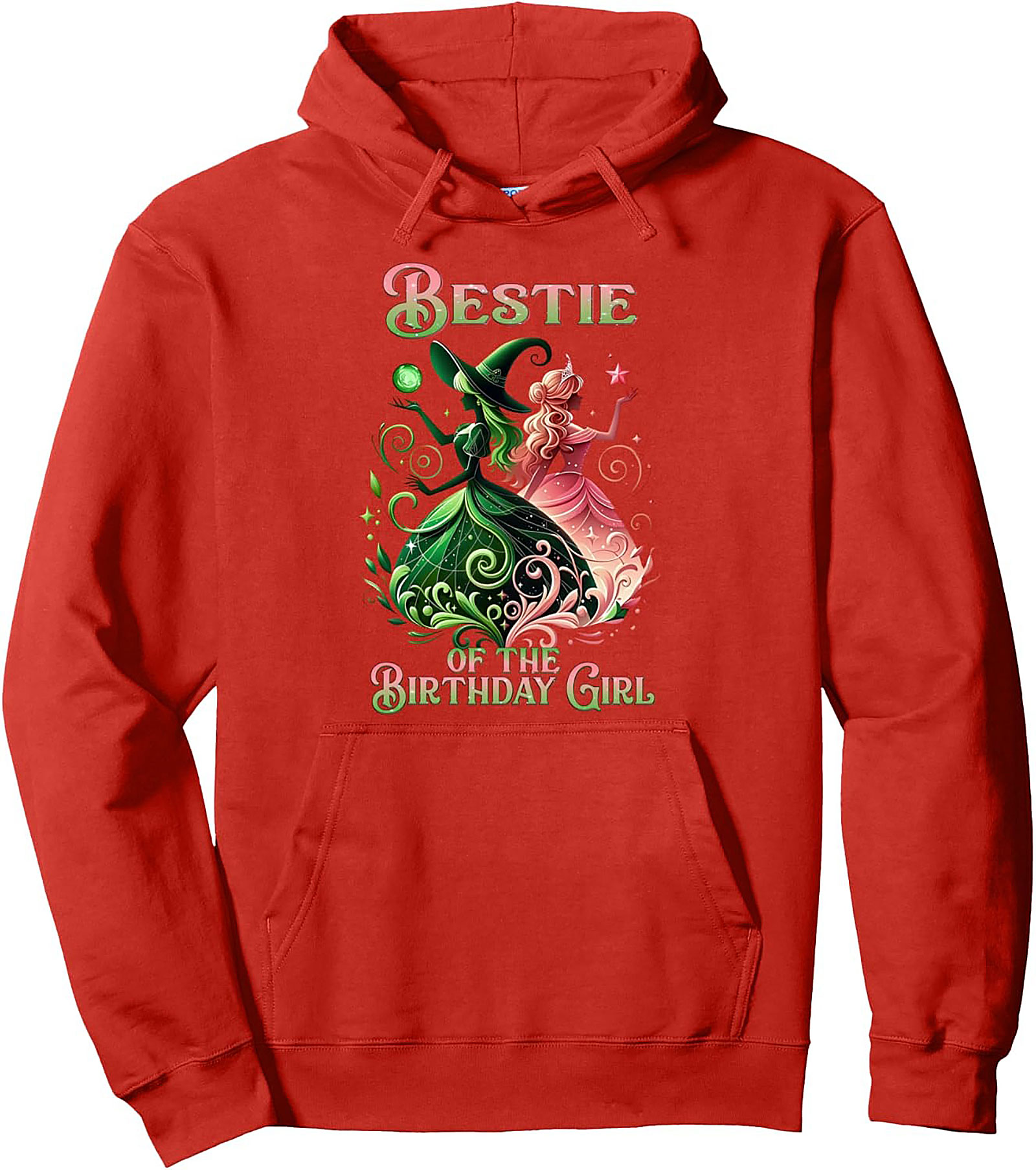 Bestie Birthday Witch Princess Pullover Hoodie Gift