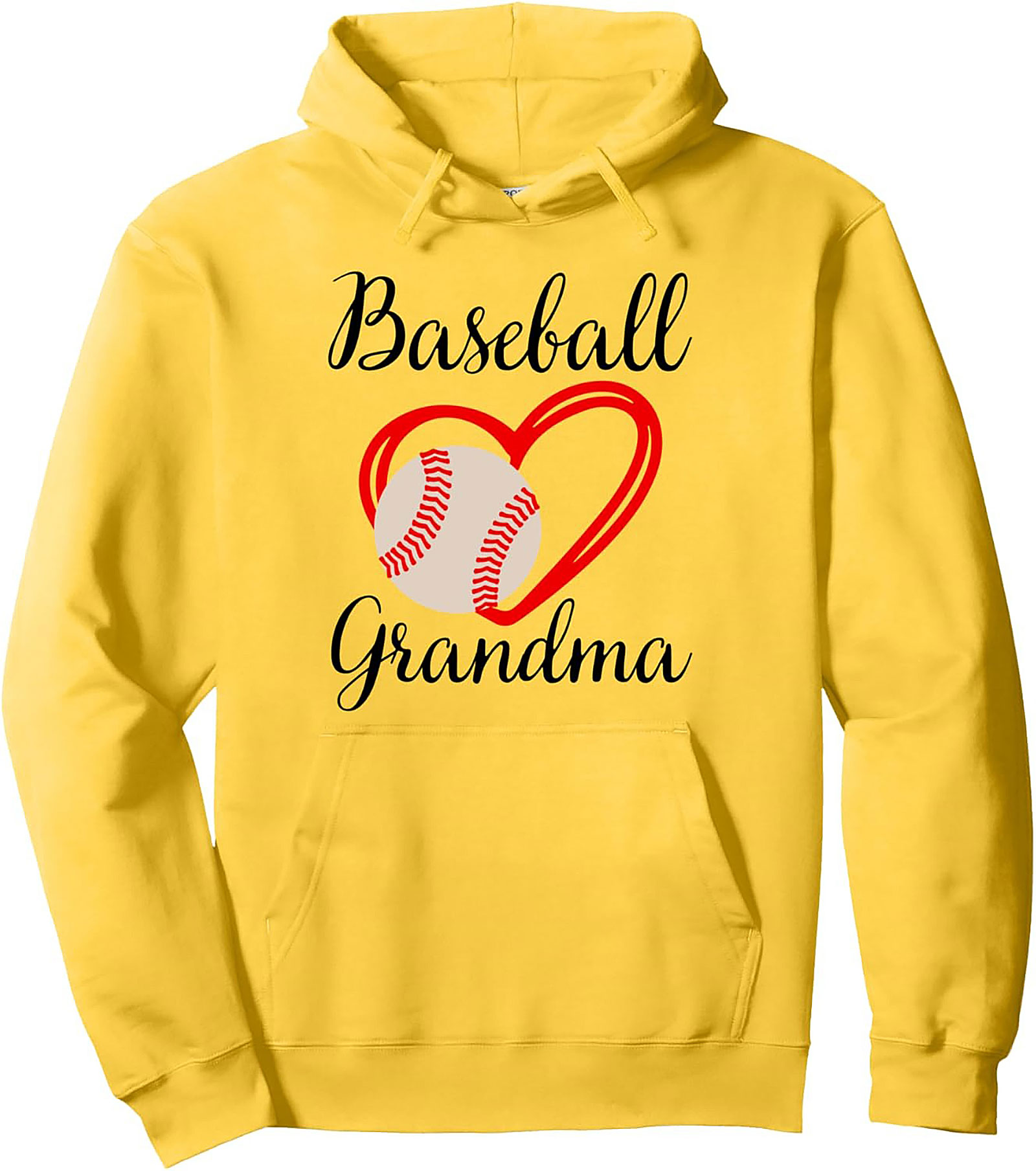 Baseball Grandma Pullover Hoodie Gameday Fan Gift