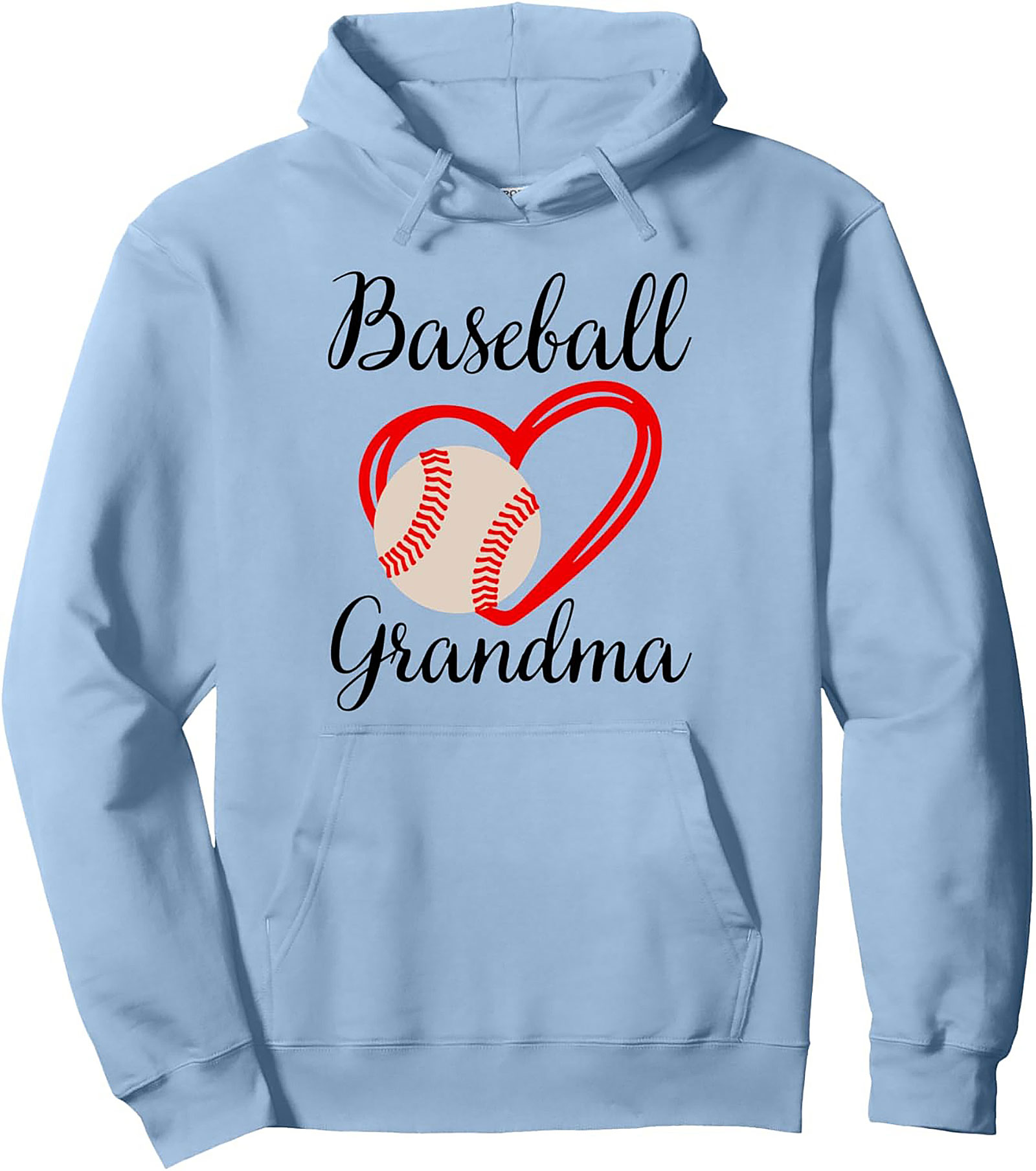 Baseball Grandma Pullover Hoodie Gameday Fan Gift