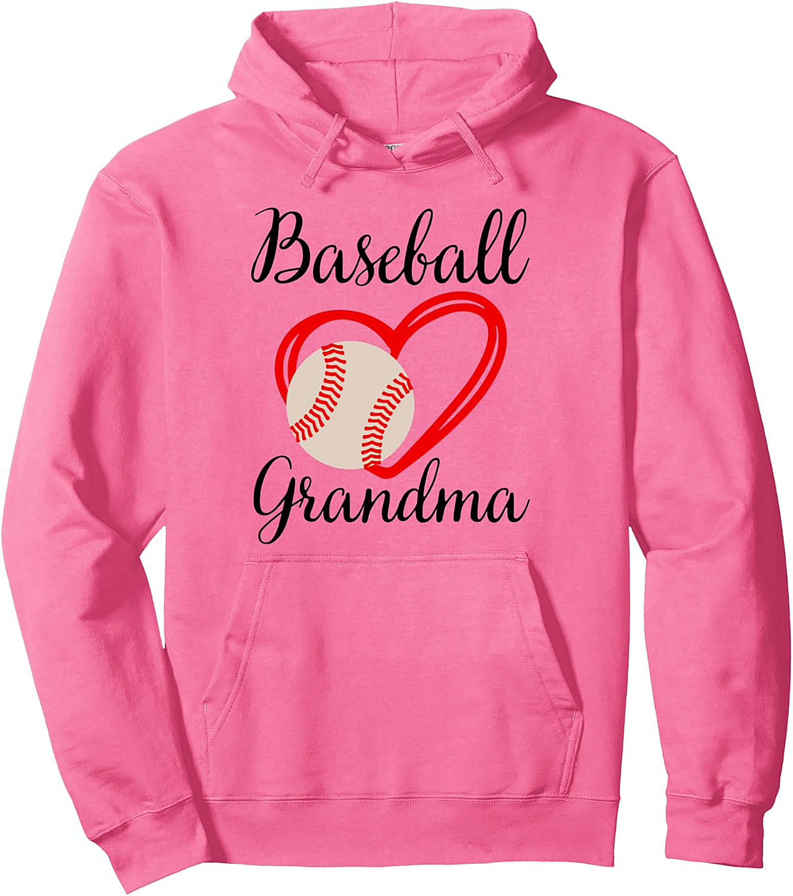 Baseball Grandma Pullover Hoodie Gameday Fan Gift
