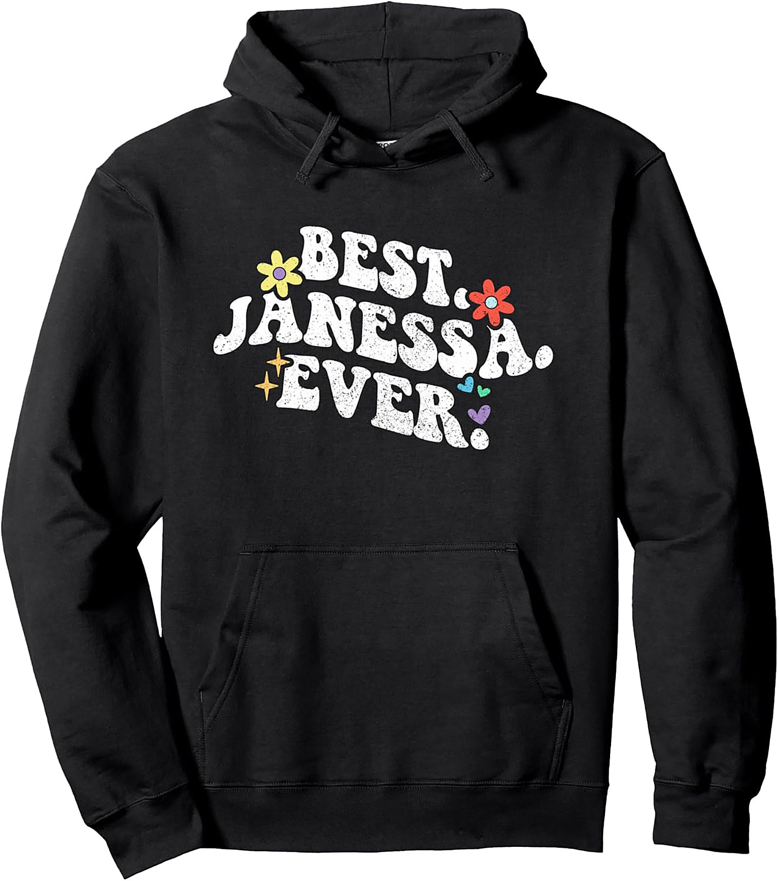 Best Janessa Ever Retro Graphic Hoodie Cozy Gift