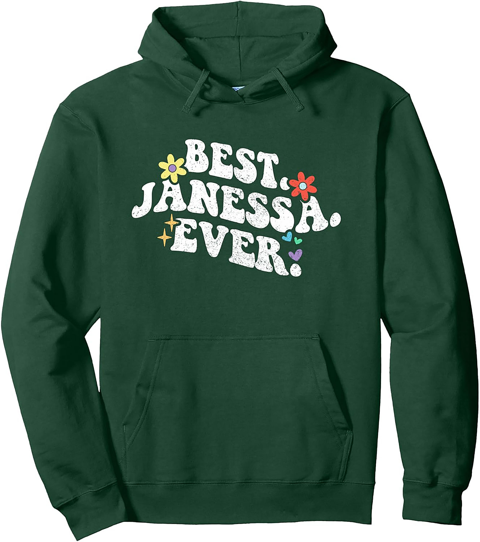 Best Janessa Ever Retro Graphic Hoodie Cozy Gift