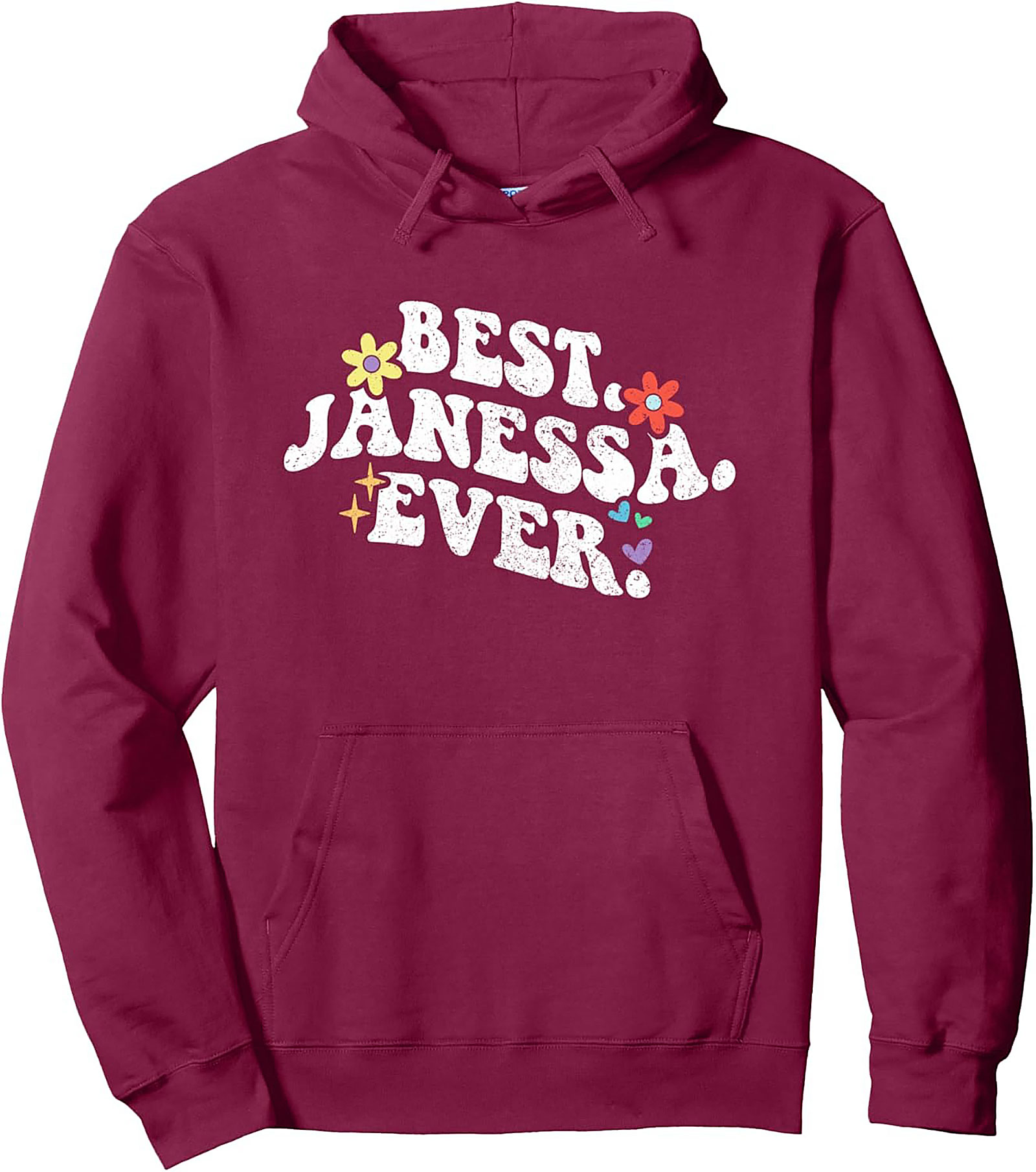 Best Janessa Ever Retro Graphic Hoodie Cozy Gift