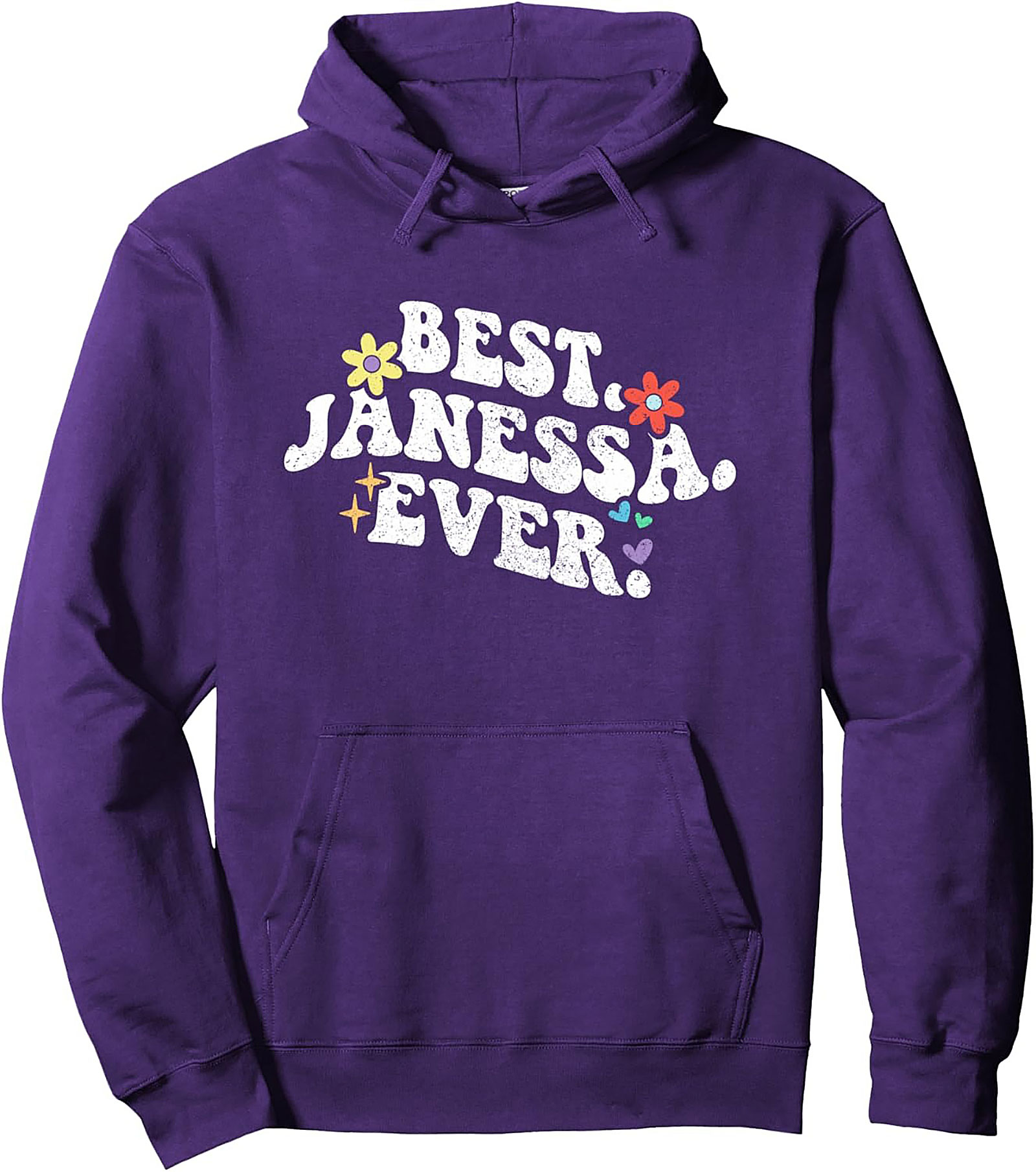 Best Janessa Ever Retro Graphic Hoodie Cozy Gift