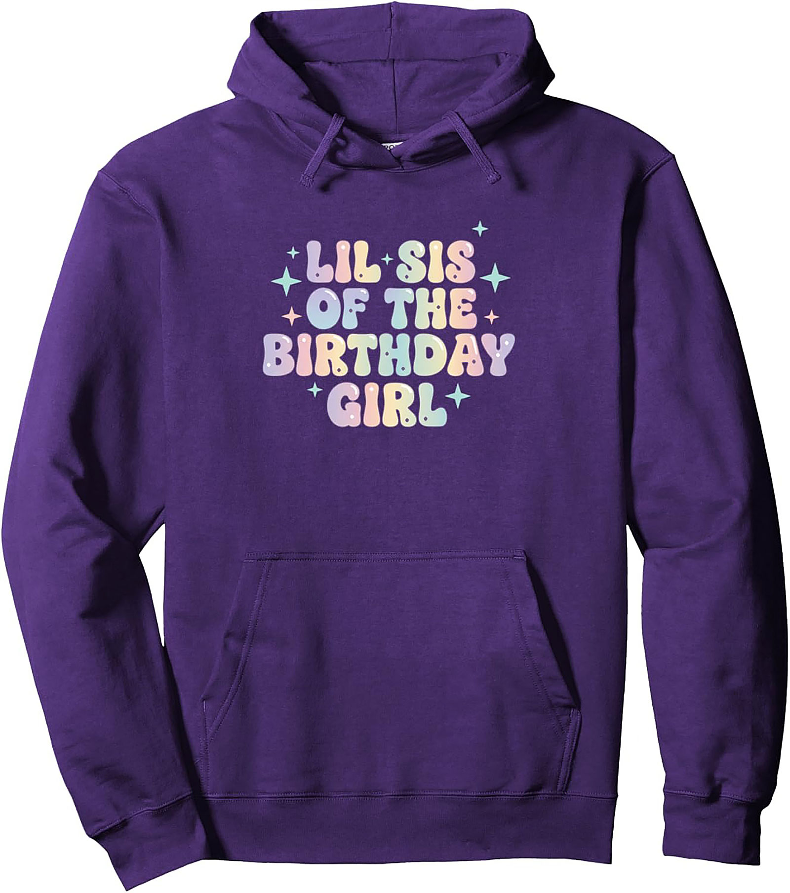 Lil Sis Birthday Graphic Hoodie | Cozy Pastel Pullover Gift
