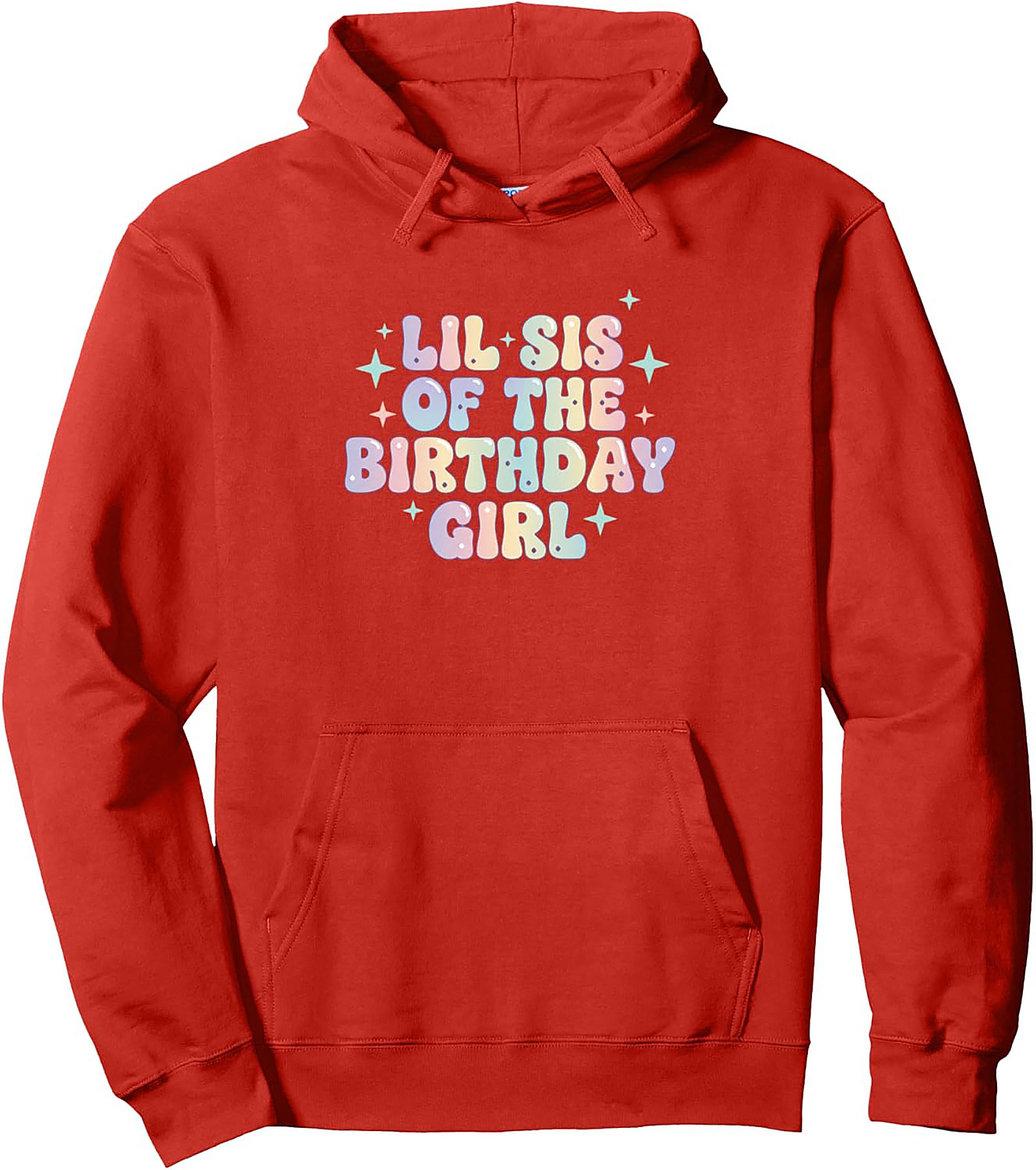 Lil Sis Birthday Graphic Hoodie | Cozy Pastel Pullover Gift