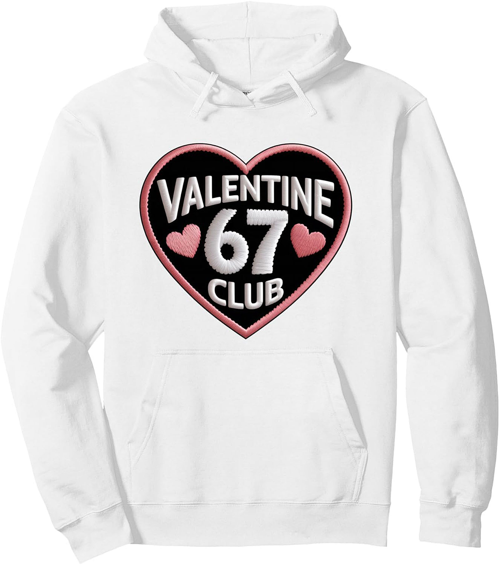 Retro Valentine '67 Club Pullover Hoodie Cozy Gift