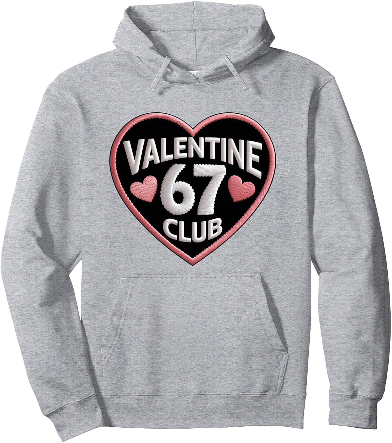 Retro Valentine '67 Club Pullover Hoodie Cozy Gift