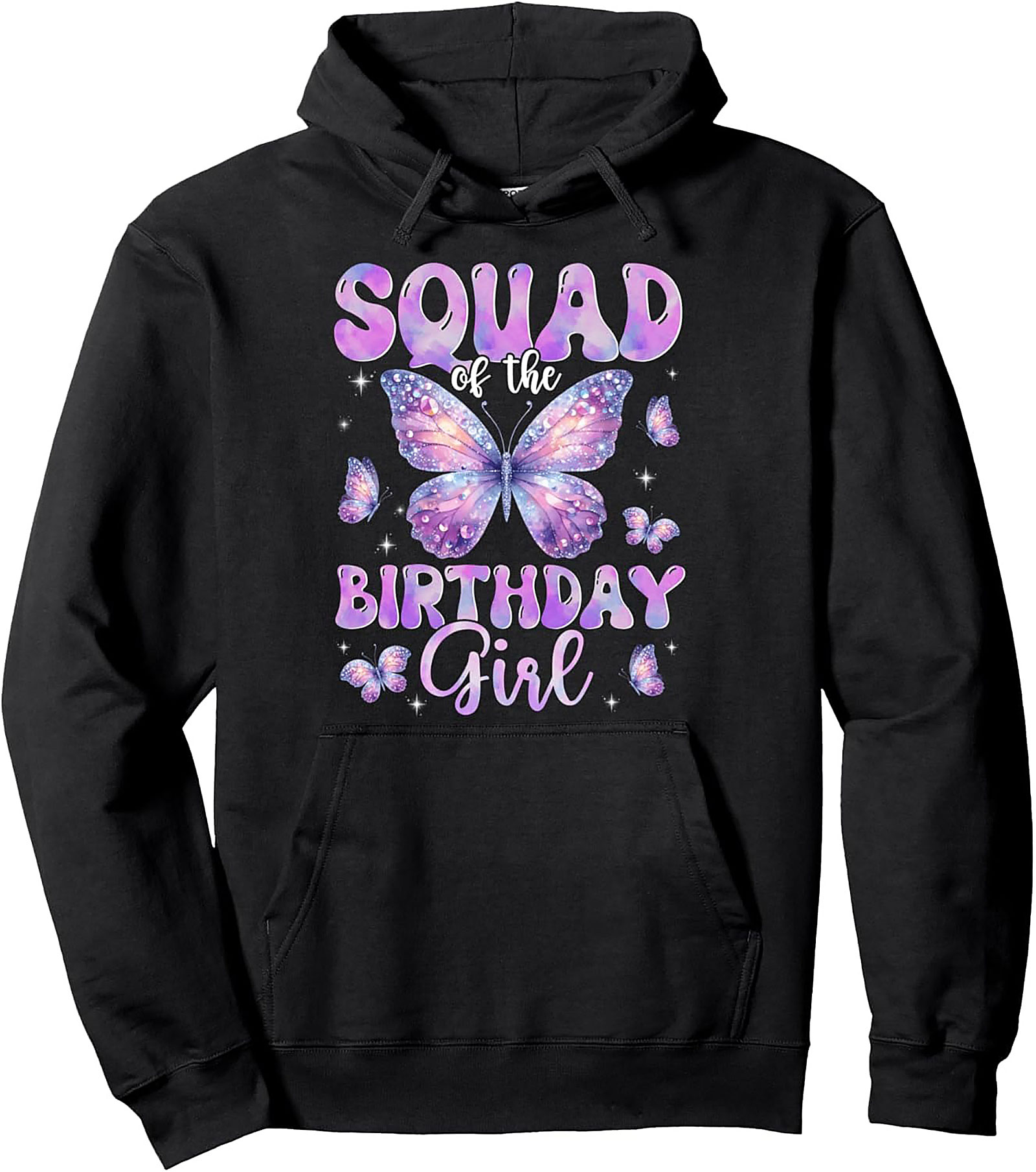 Butterfly Birthday Squad Hoodie | Cozy Pullover Gift Idea