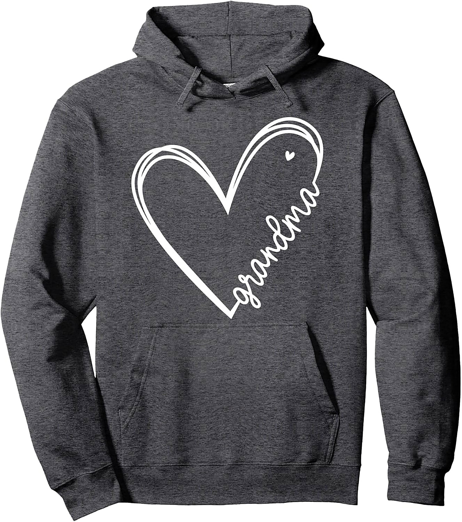 Cozy Grandma Pullover Hoodie Heart Script Gift Idea
