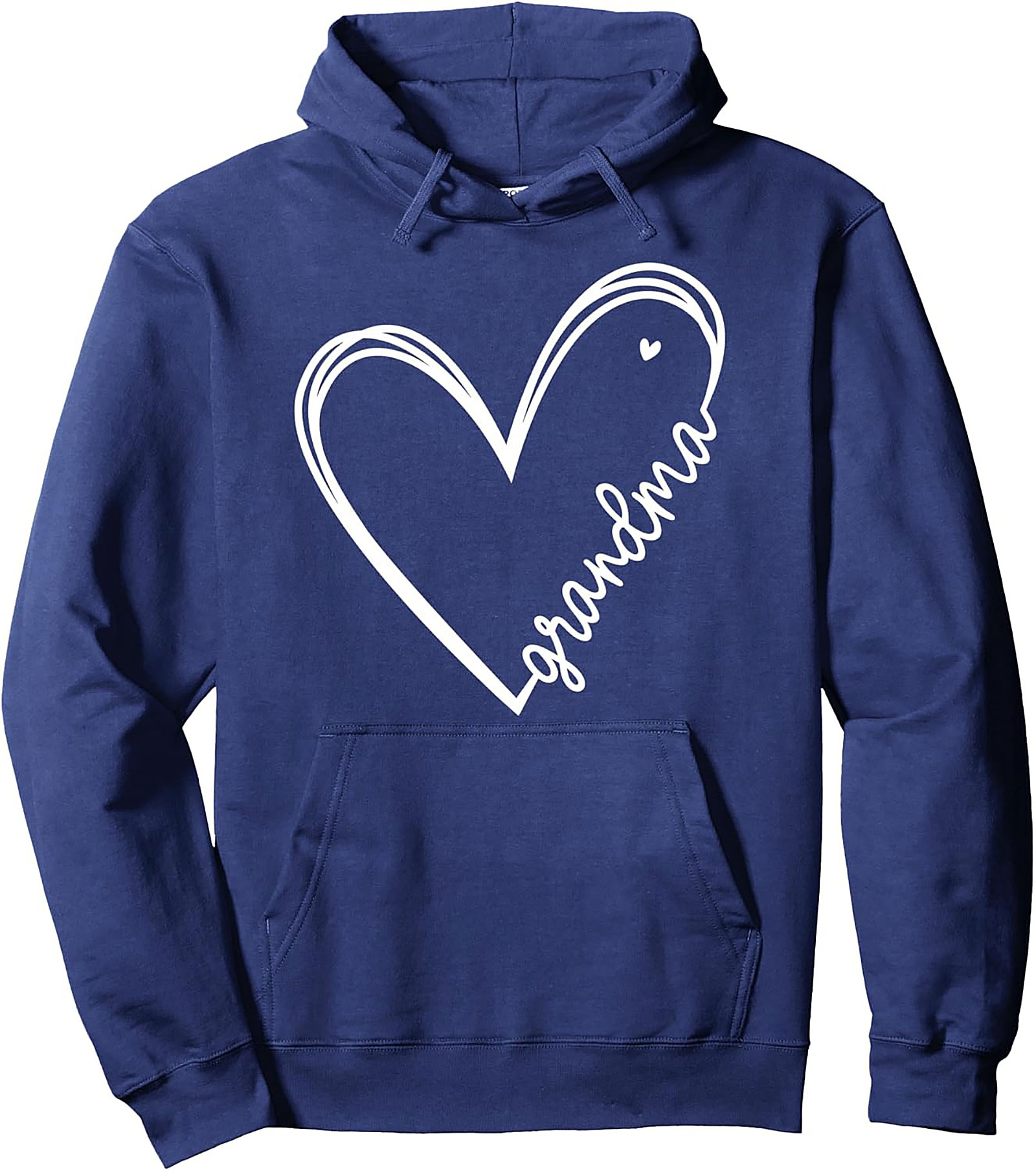 Cozy Grandma Pullover Hoodie Heart Script Gift Idea