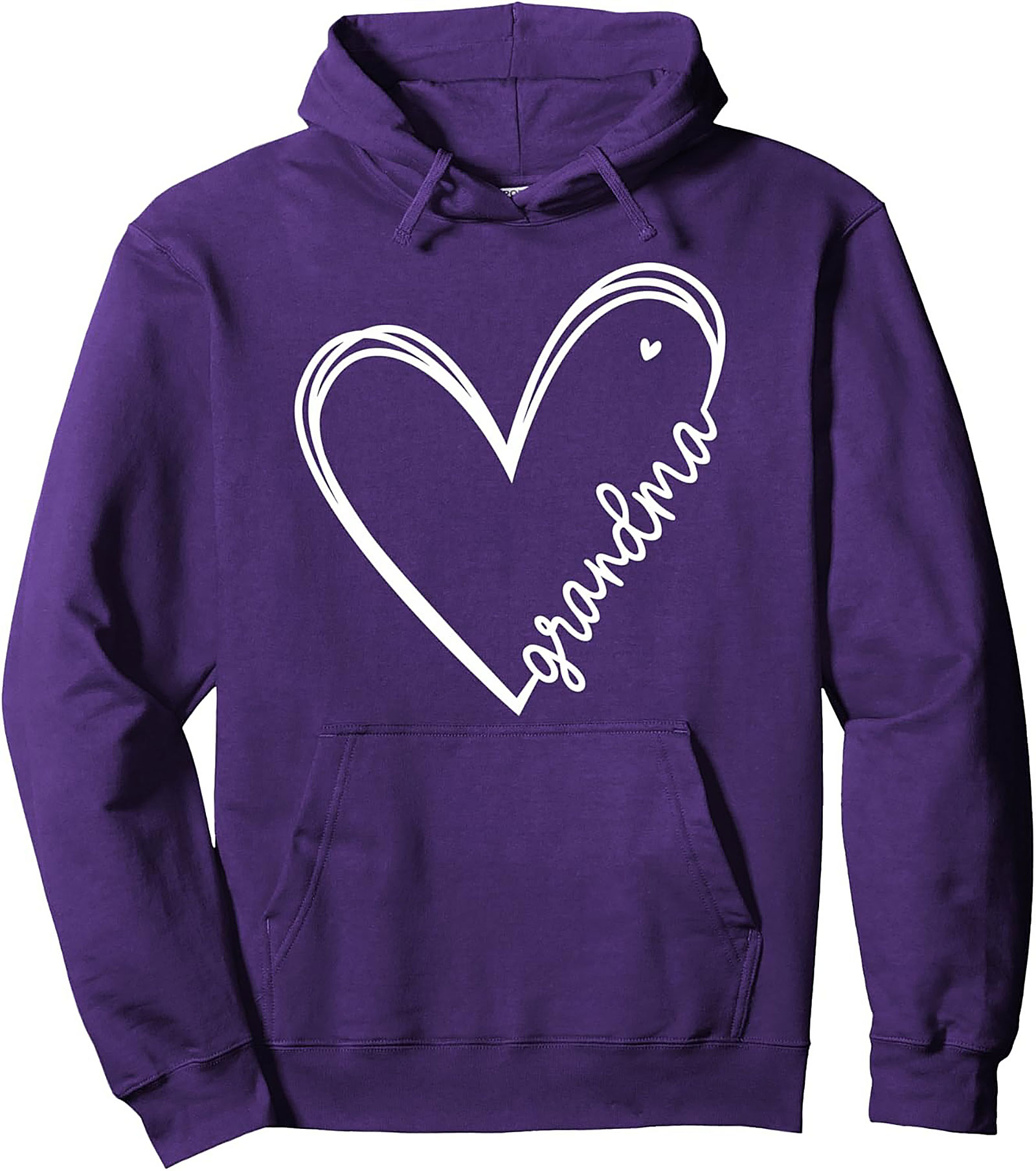 Cozy Grandma Pullover Hoodie Heart Script Gift Idea