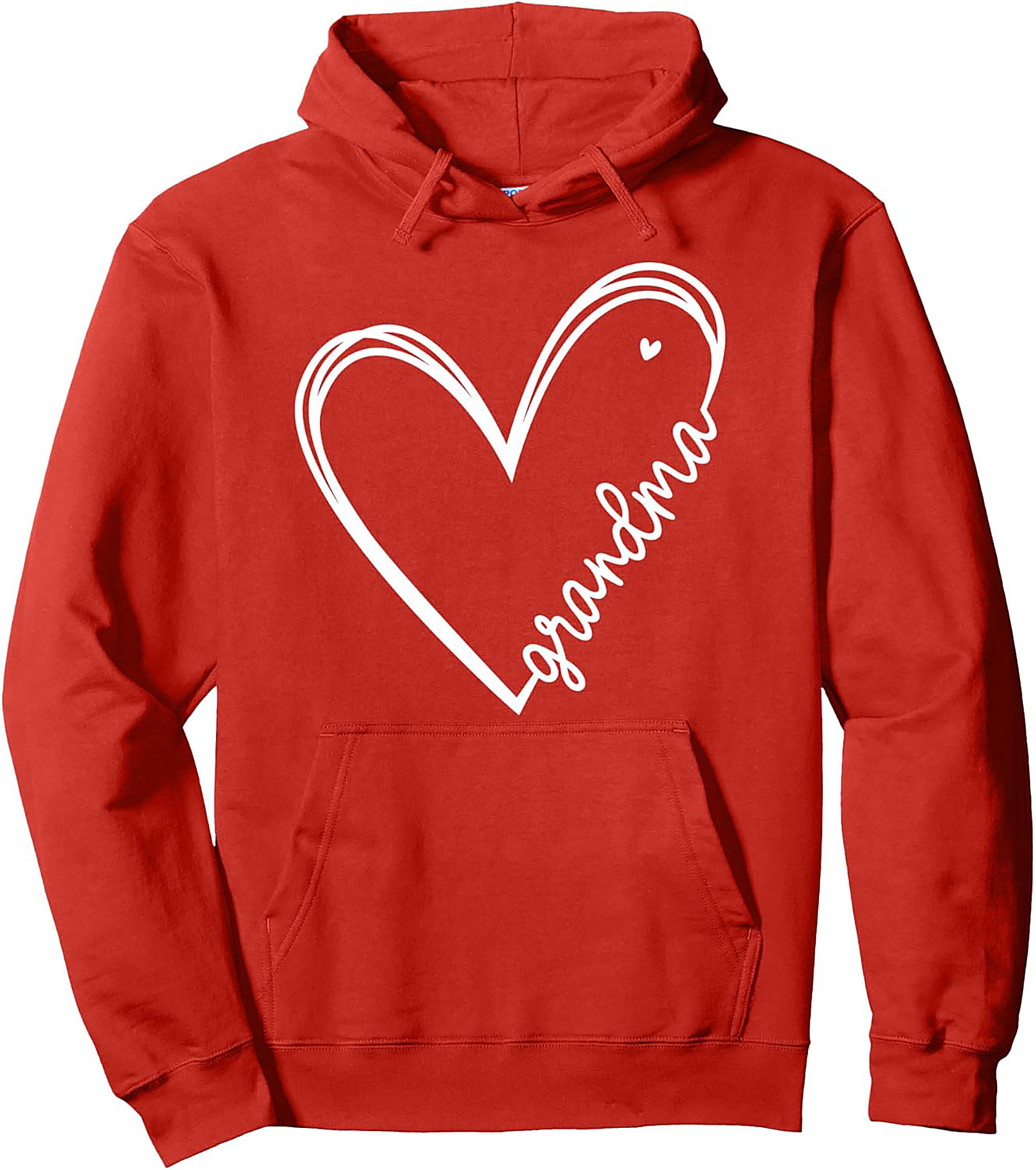 Cozy Grandma Pullover Hoodie Heart Script Gift Idea