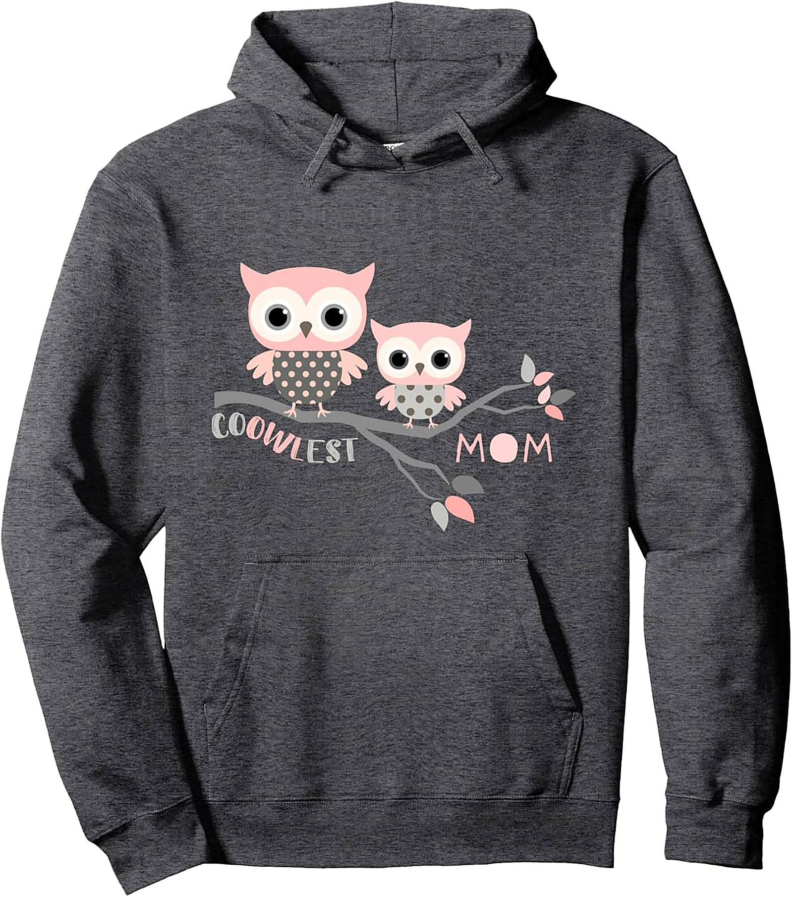 Coolest Mom Owl Graphic Hoodie Cozy Pullover Gift Idea