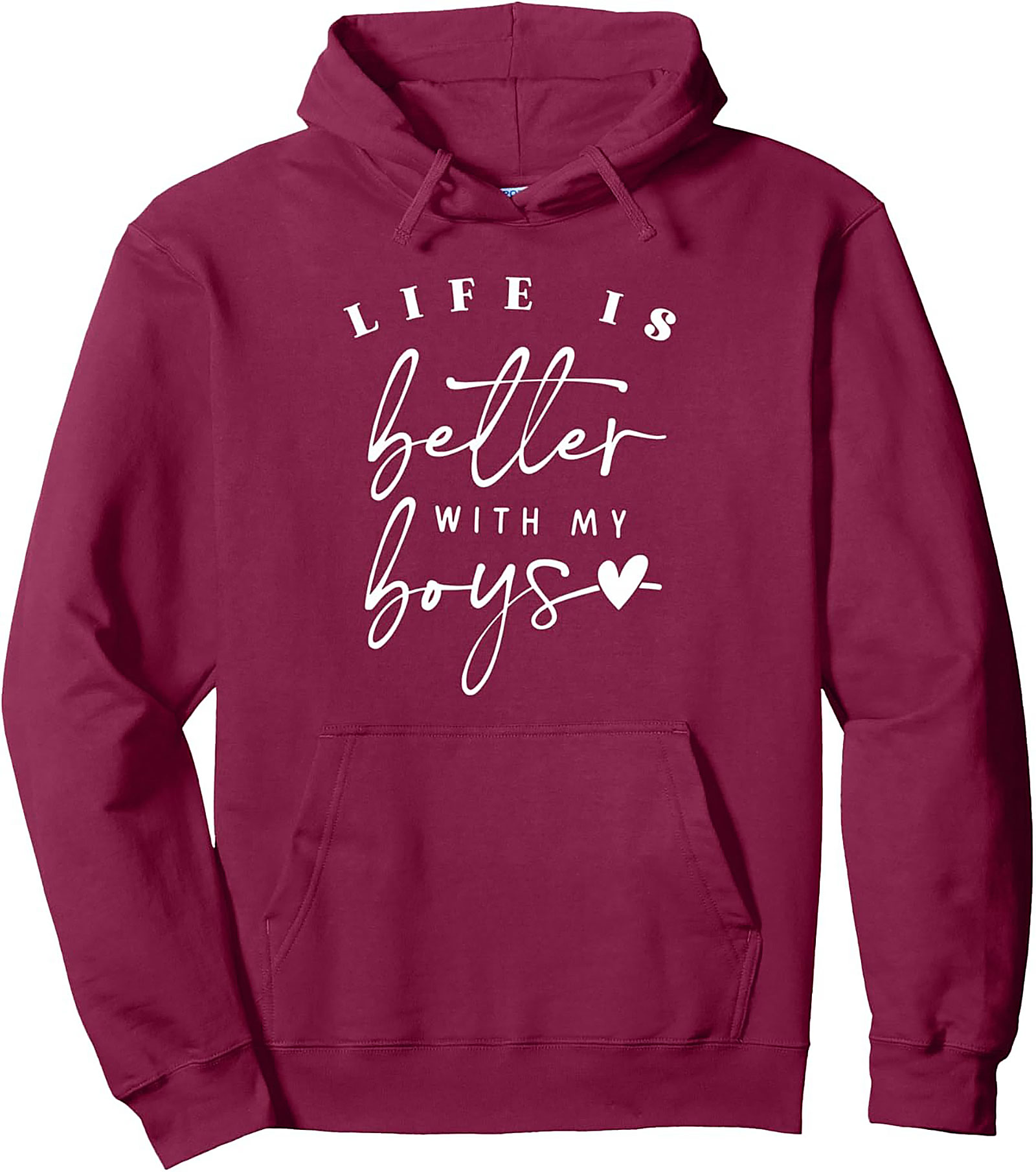  Boy Mom Graphic Hoodie Life Is Better With My Boys