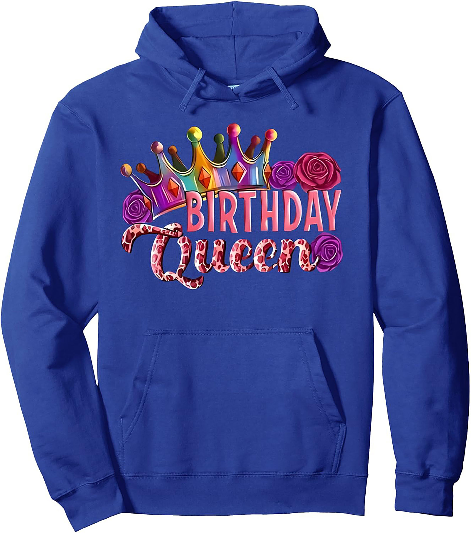 Birthday Queen Pullover Hoodie | Crown Graphic Gift