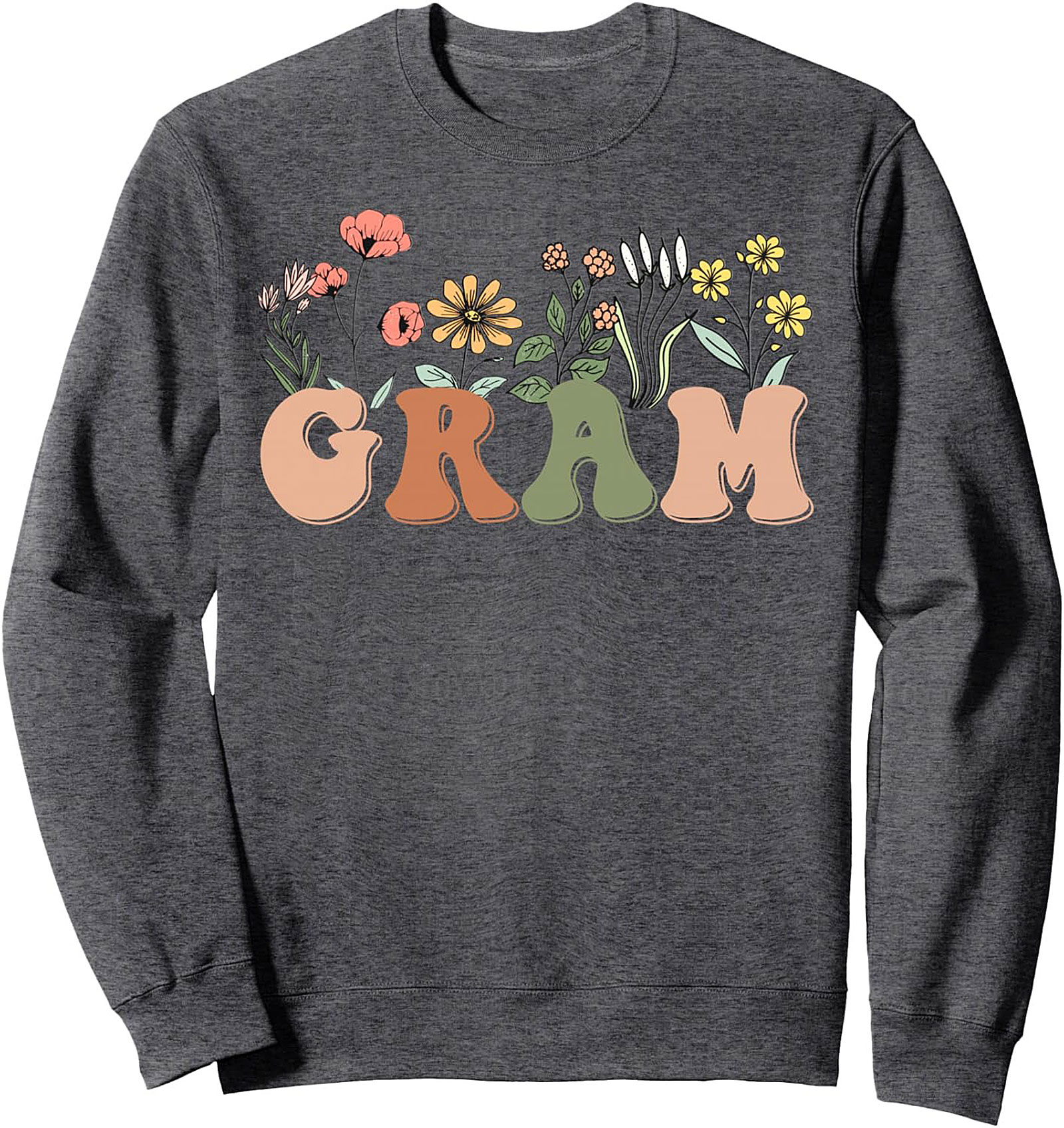 Groovy Gram Crewneck Sweatshirt Retro Floral Gift