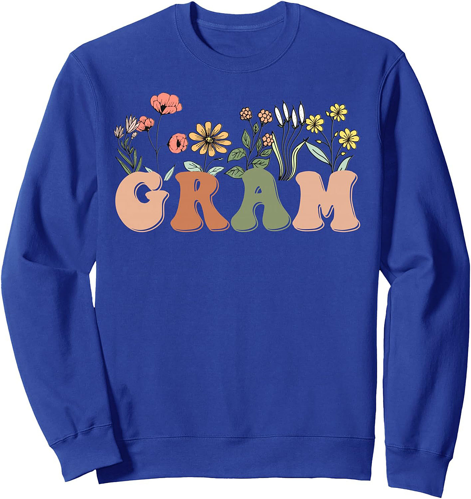 Groovy Gram Crewneck Sweatshirt Retro Floral Gift