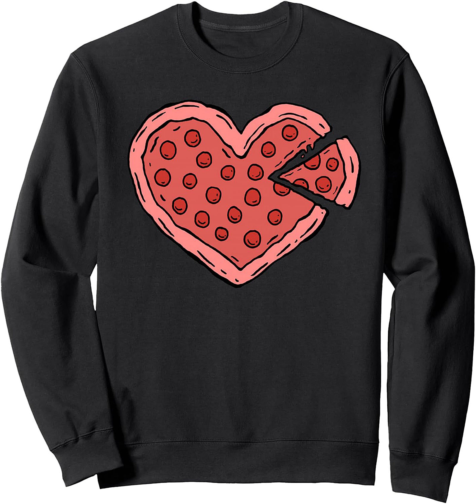 Pizza Lover Crewneck Sweatshirt Cozy Foodie Graphic Apparel