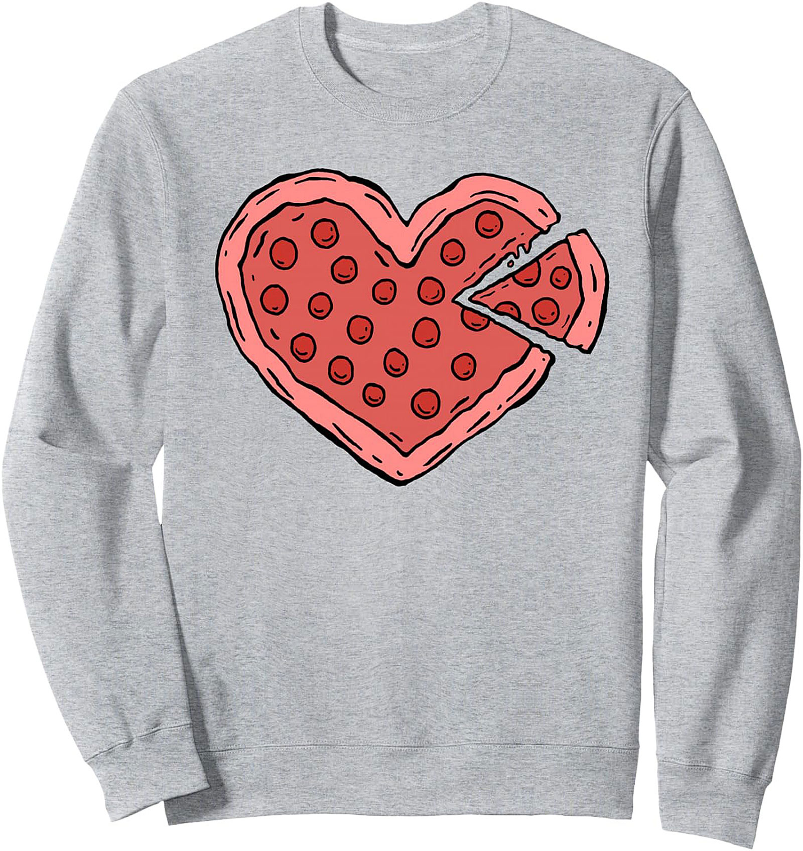 Pizza Lover Crewneck Sweatshirt Cozy Foodie Graphic Apparel
