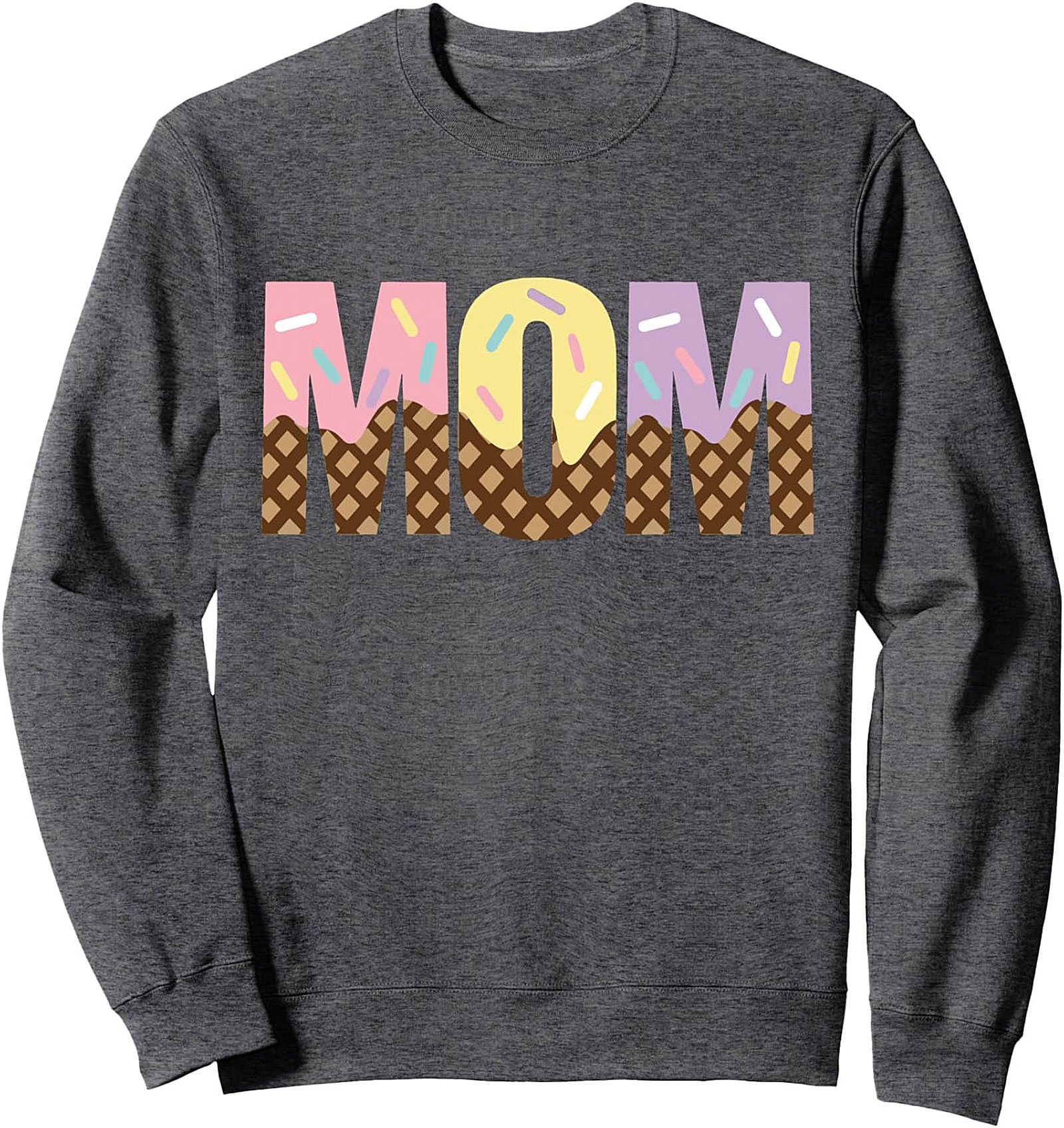 Ice Cream Mom Crewneck Sweatshirt Cozy Pullover Gift