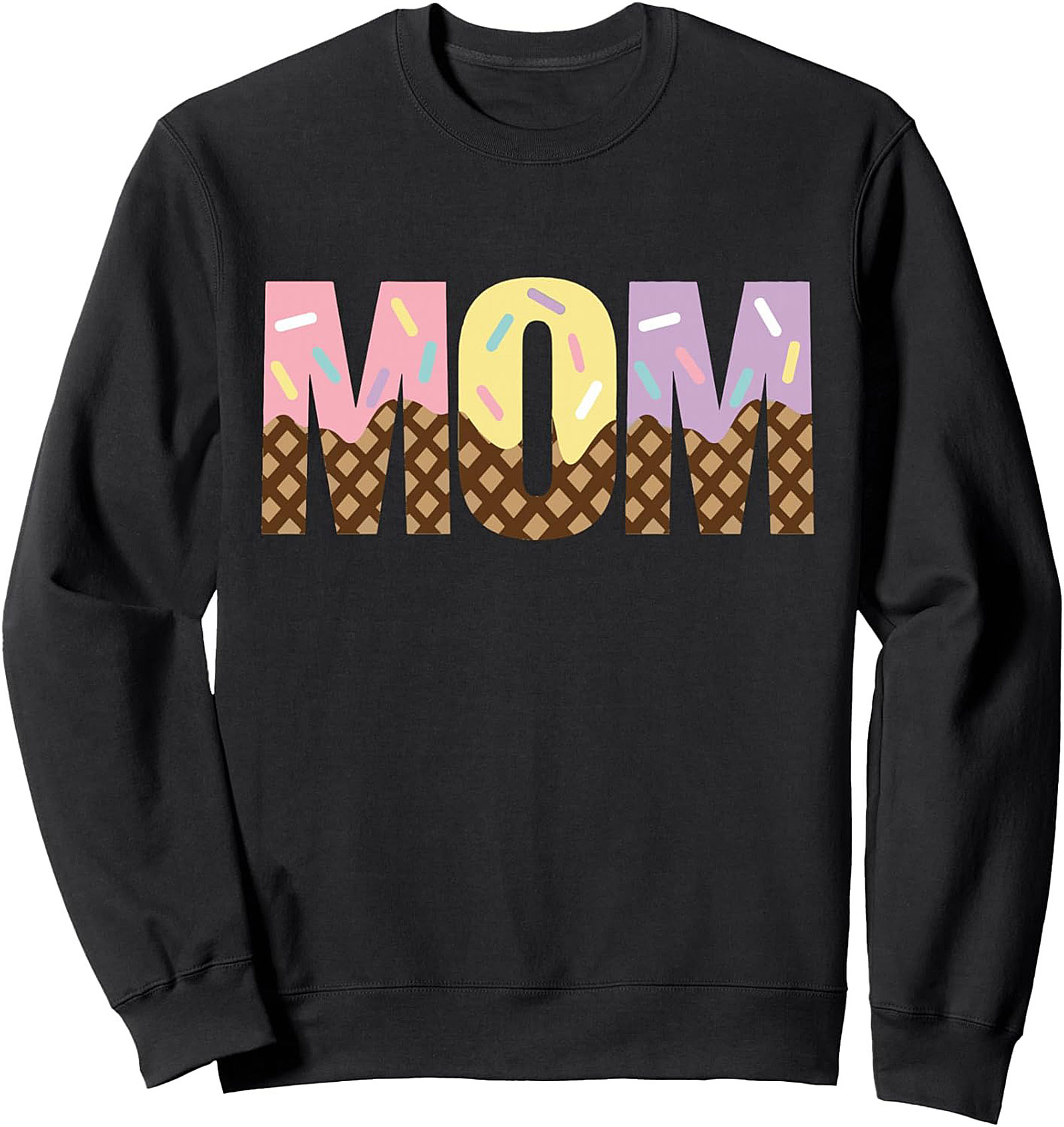 Ice Cream Mom Crewneck Sweatshirt Cozy Pullover Gift
