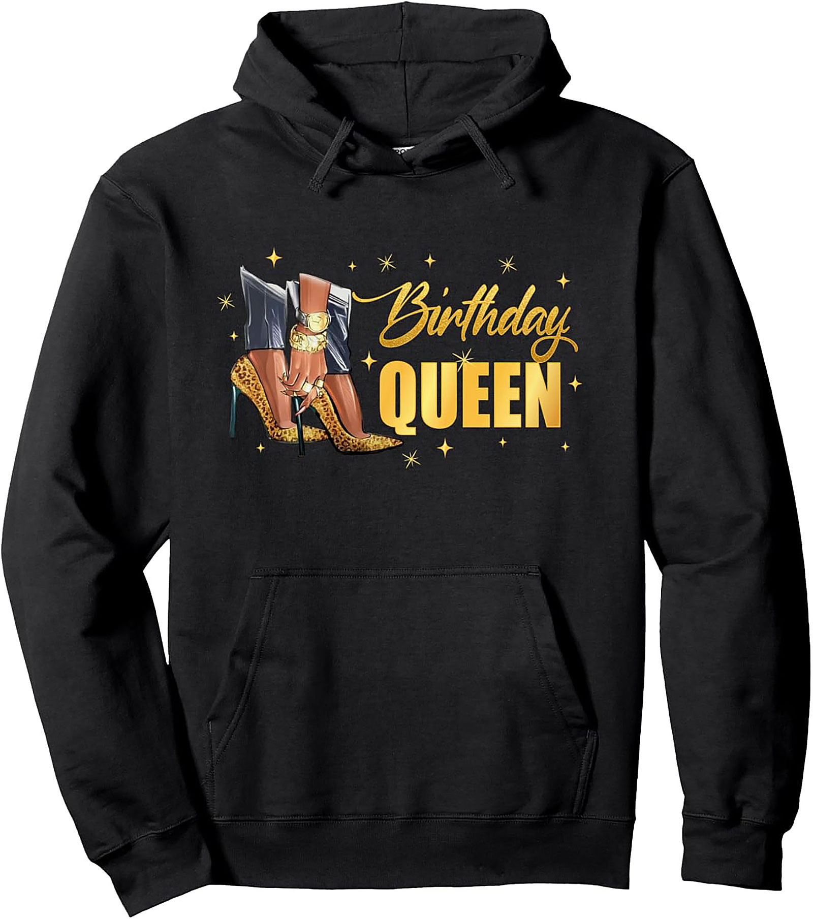 Birthday Queen Pullover Hoodie | Glamorous Graphic Gift