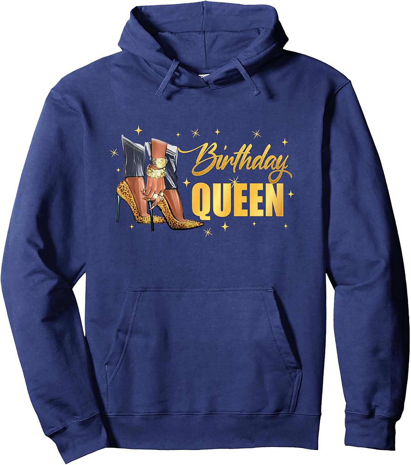 Birthday Queen Pullover Hoodie | Glamorous Graphic Gift