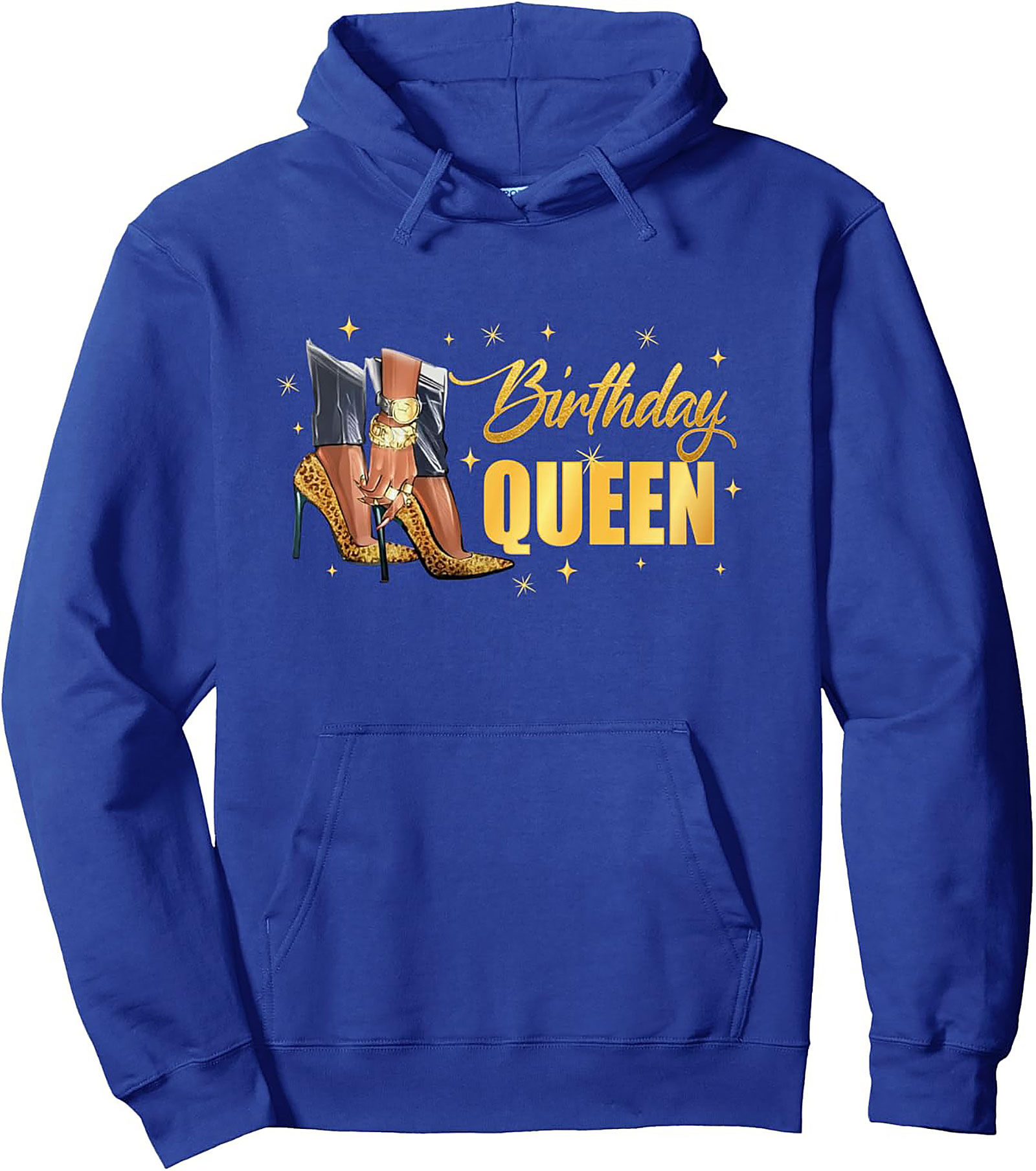 Birthday Queen Pullover Hoodie | Glamorous Graphic Gift