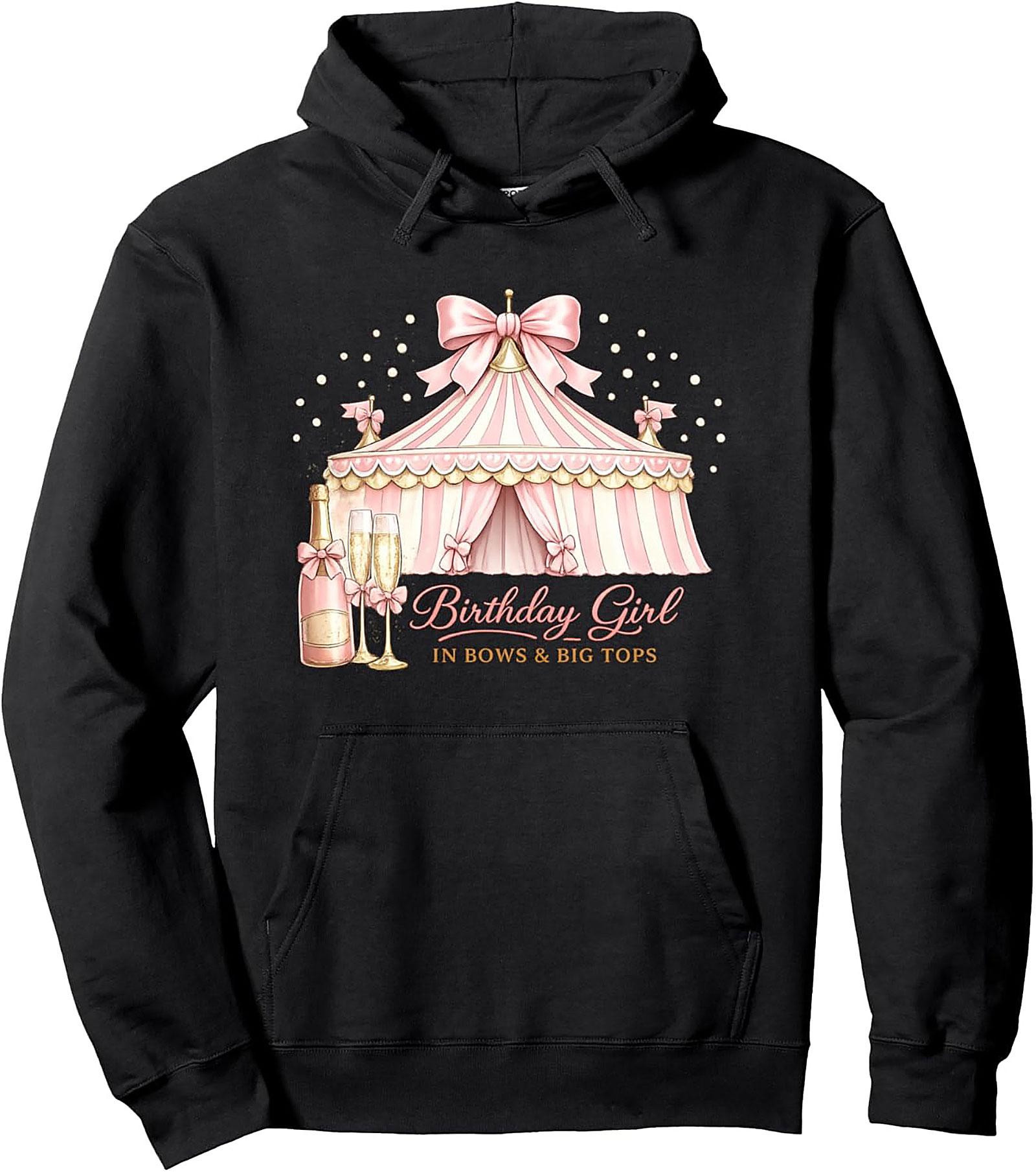 Birthday Girl Pullover Hoodie | Bows & Big Tops Graphic Hoodie