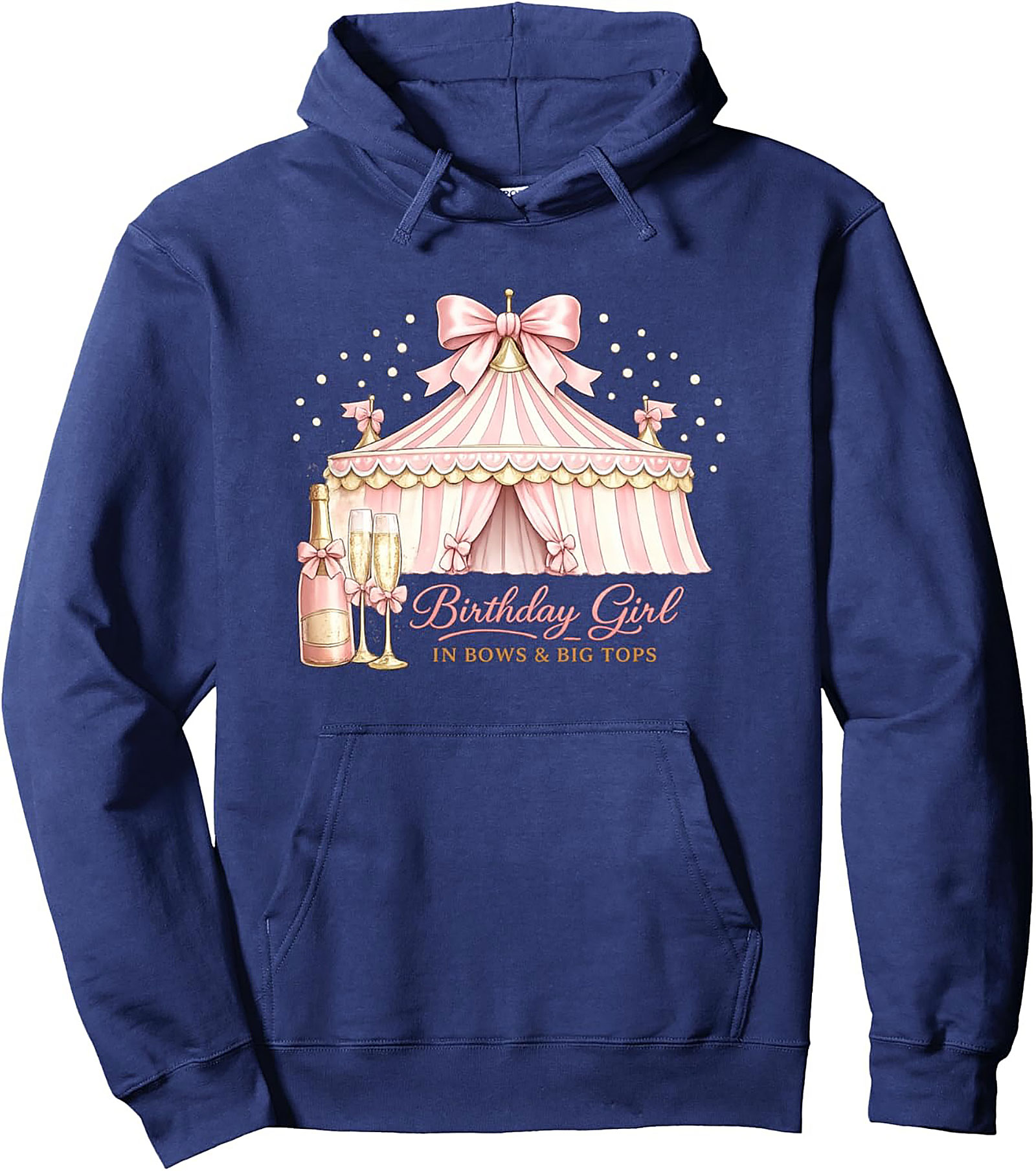 Birthday Girl Pullover Hoodie | Bows & Big Tops Graphic Hoodie