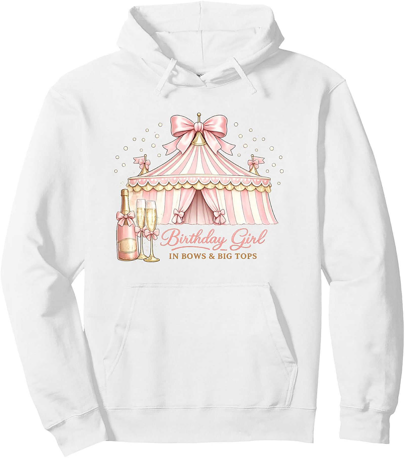 Birthday Girl Pullover Hoodie | Bows & Big Tops Graphic Hoodie