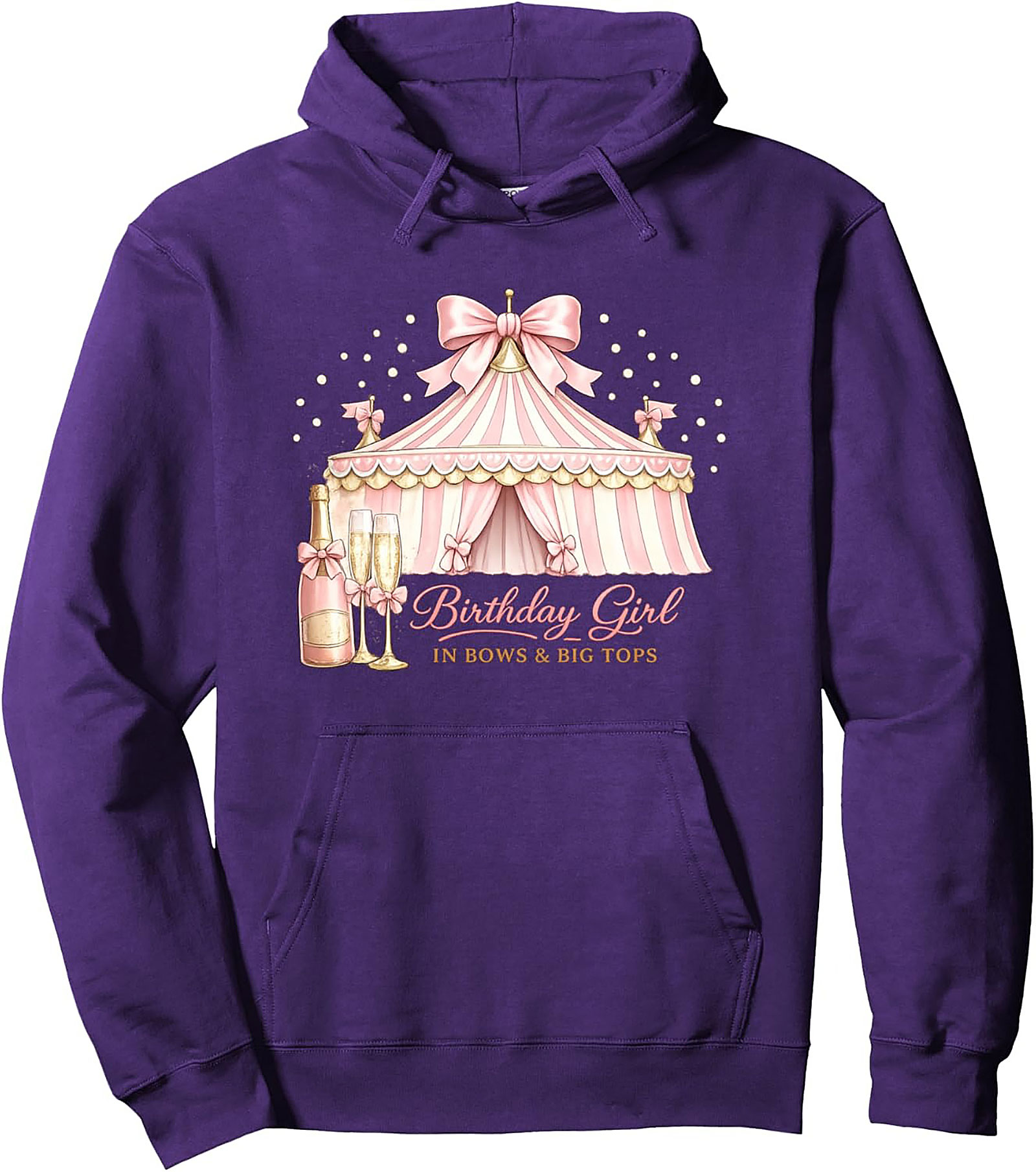 Birthday Girl Pullover Hoodie | Bows & Big Tops Graphic Hoodie
