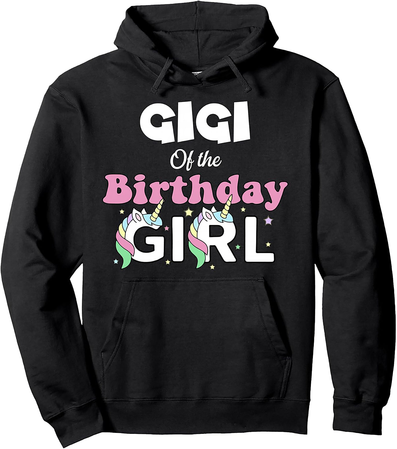 Gigi Birthday Girl Unicorn Pullover Hoodie | Cozy Gift