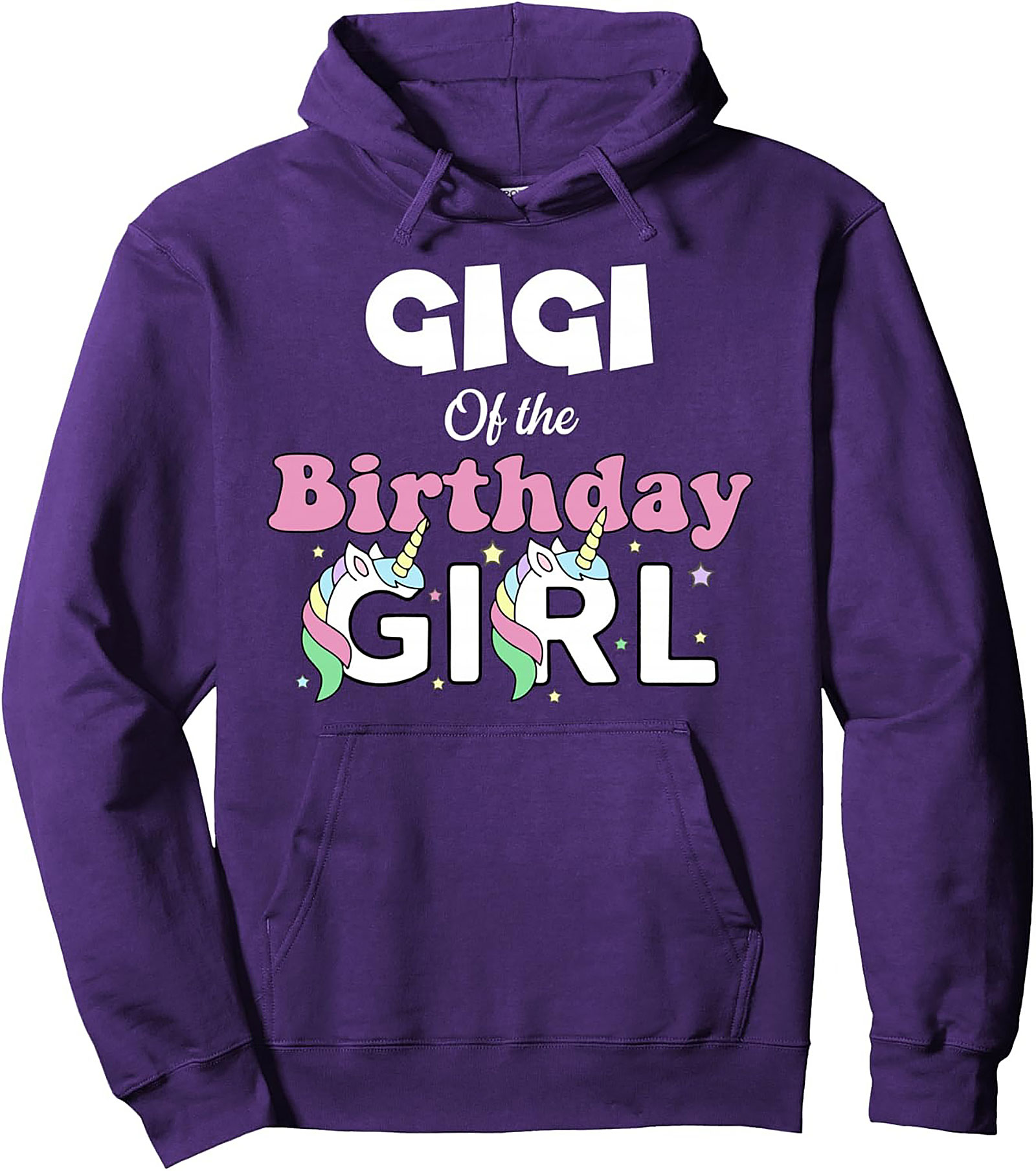 Gigi Birthday Girl Unicorn Pullover Hoodie | Cozy Gift