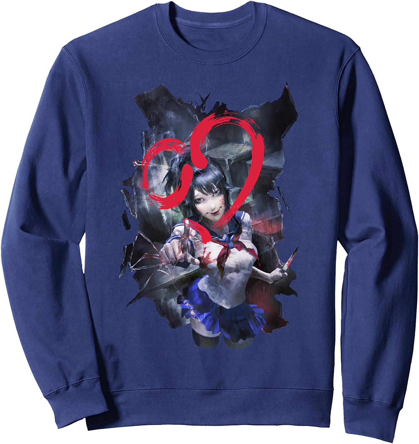 Yandere Anime Graphic Sweatshirt  Cozy Pullover
