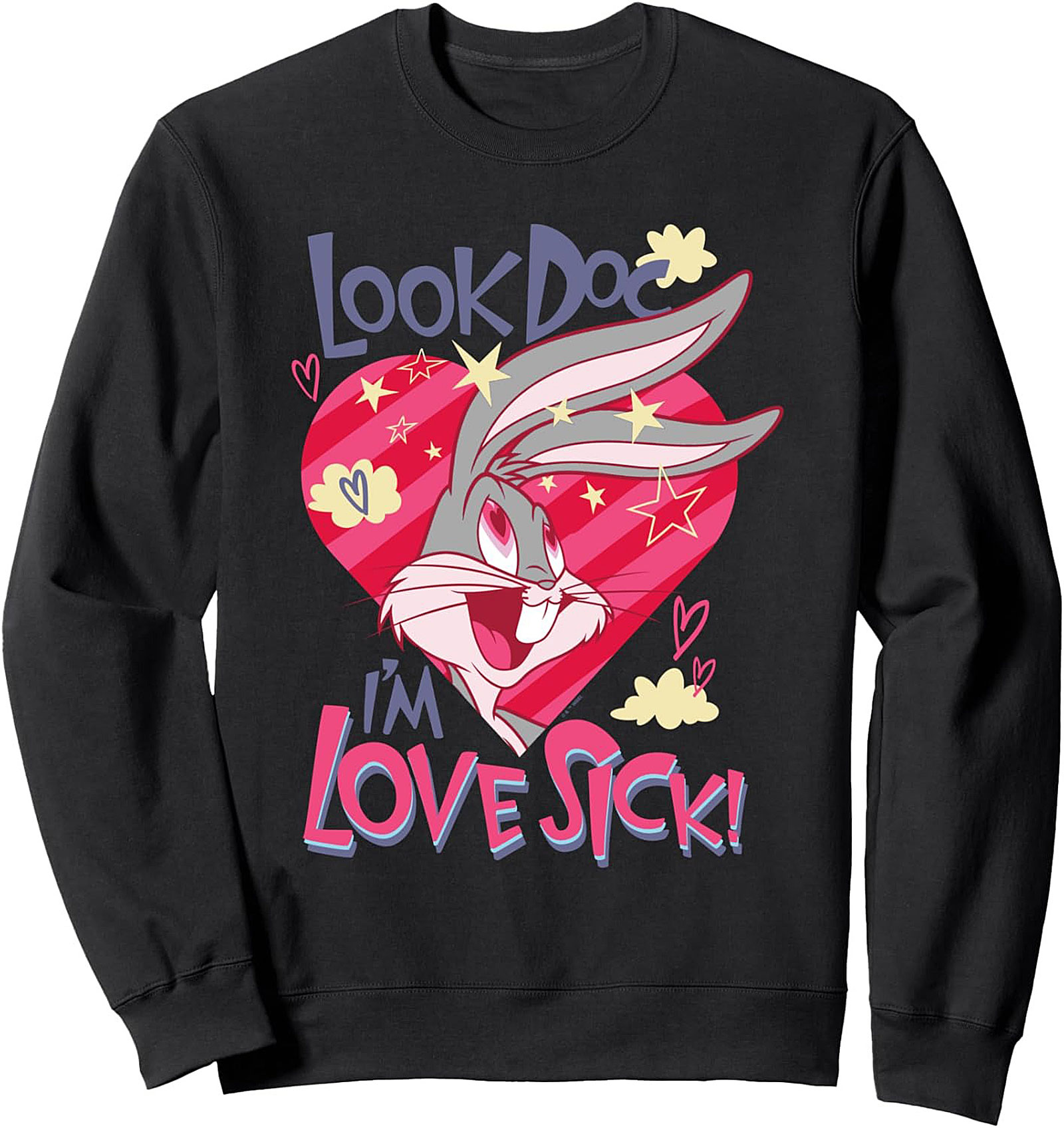 Bugs Bunny Love Sick Crewneck Sweatshirt Looney Tunes
