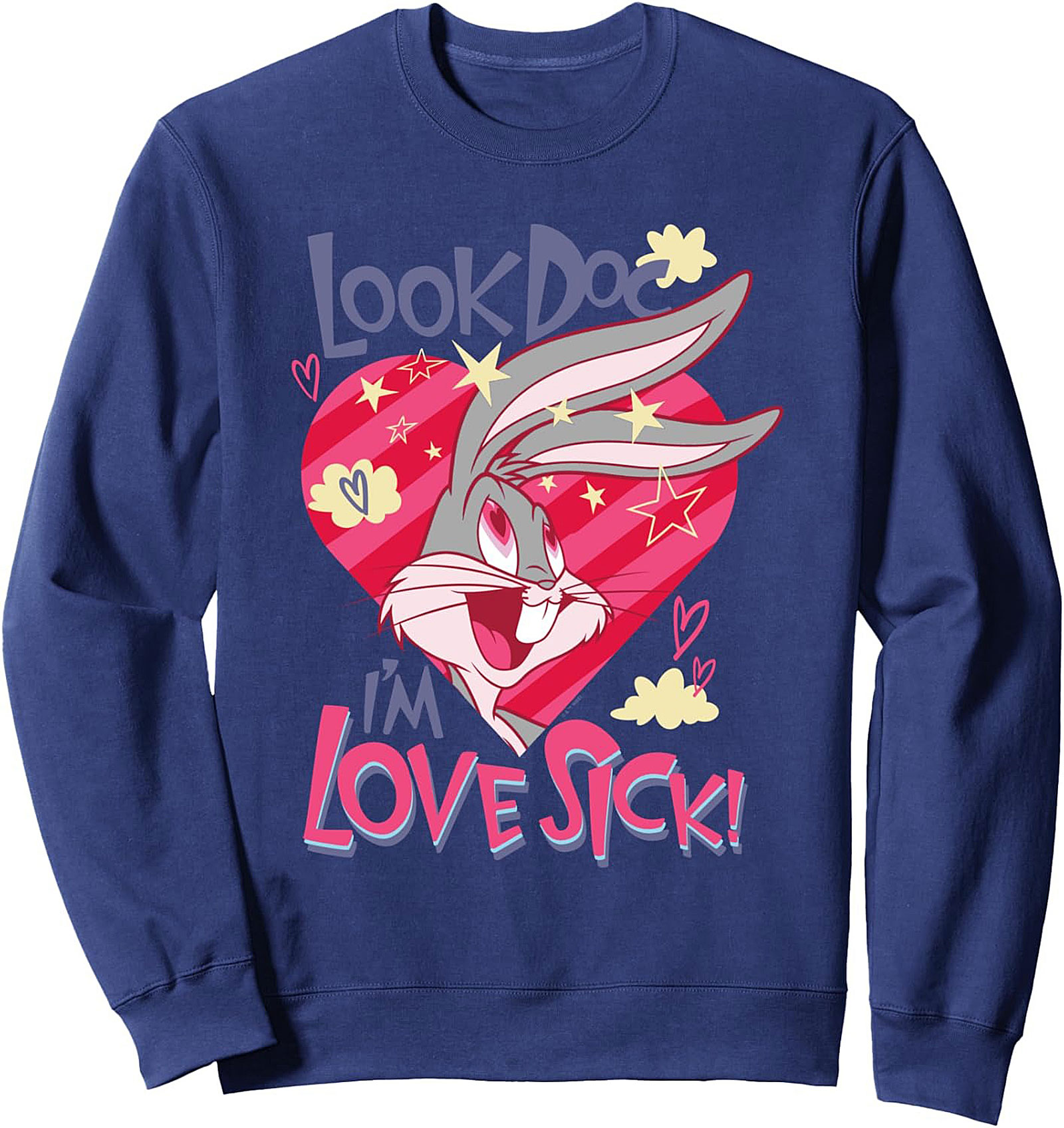 Bugs Bunny Love Sick Crewneck Sweatshirt Looney Tunes