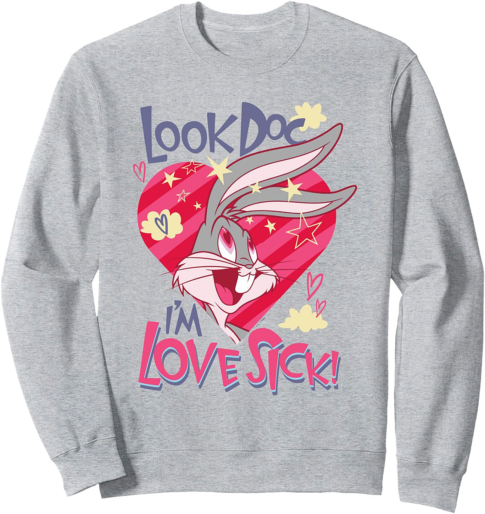 Bugs Bunny Love Sick Crewneck Sweatshirt Looney Tunes