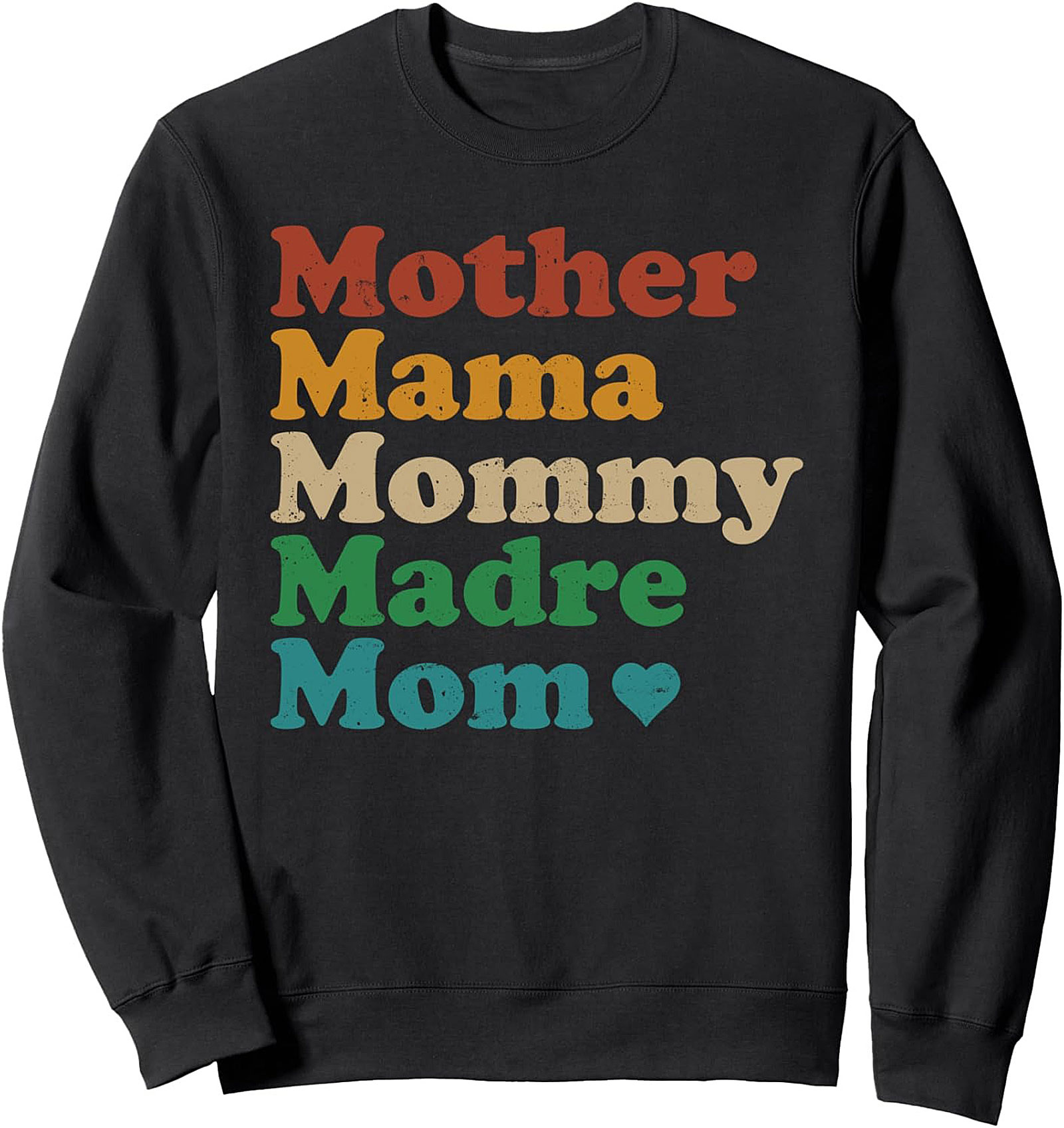 Vintage Mama Crewneck Sweatshirt Cozy Motherhood Pullover