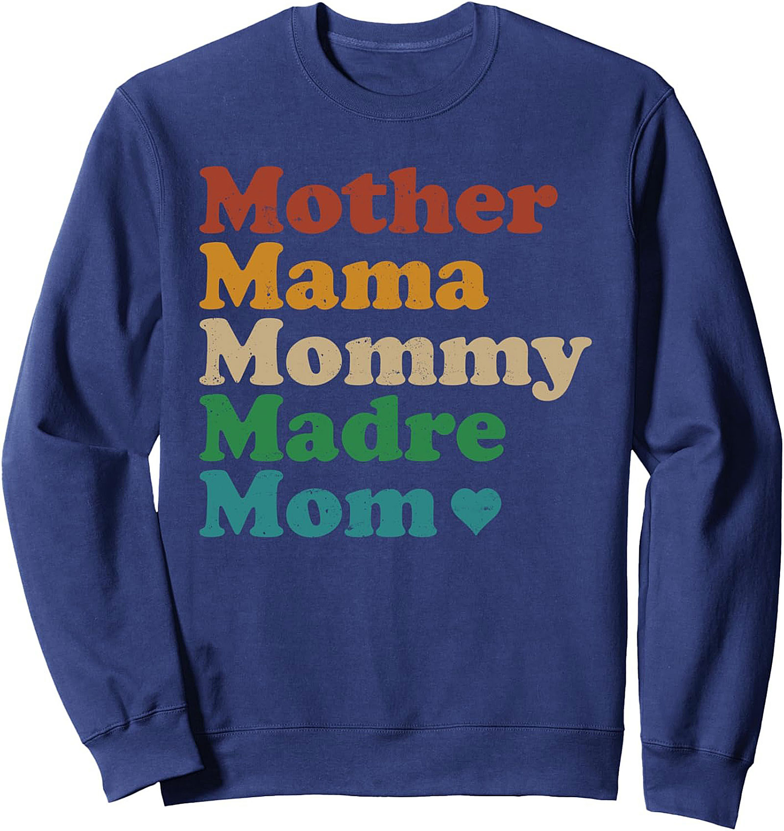 Vintage Mama Crewneck Sweatshirt Cozy Motherhood Pullover