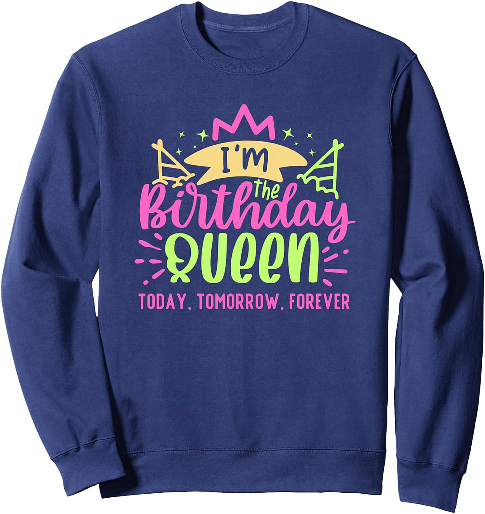 Birthday Queen Crewneck Sweatshirt | Cozy Pullover Gift Idea