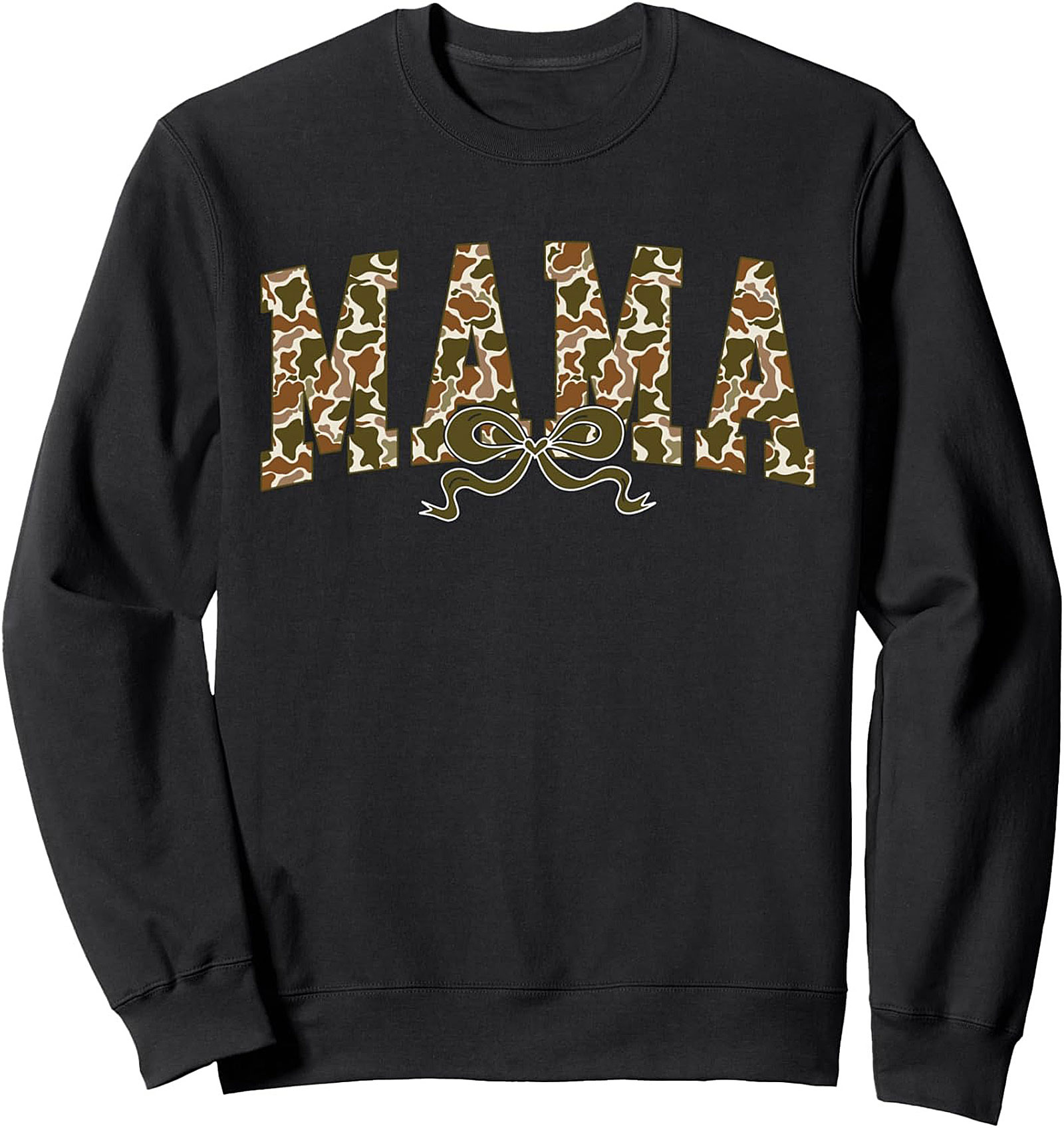 Camo Mama Crewneck Sweatshirt Cozy Pullover Gift Idea