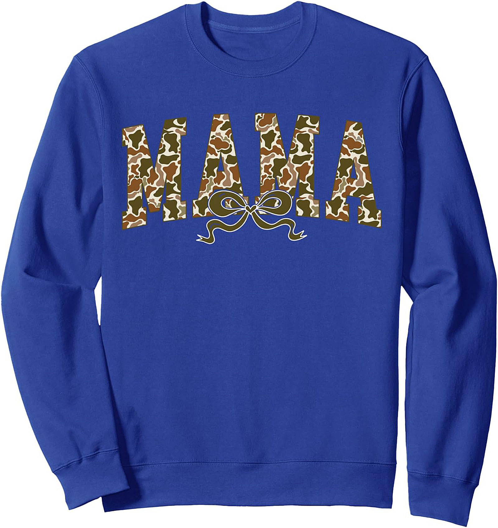 Camo Mama Crewneck Sweatshirt Cozy Pullover Gift Idea