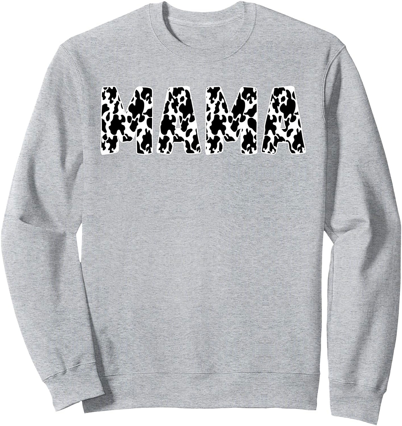 Cow Print Mama Sweatshirt Cozy Western Crewneck Gift