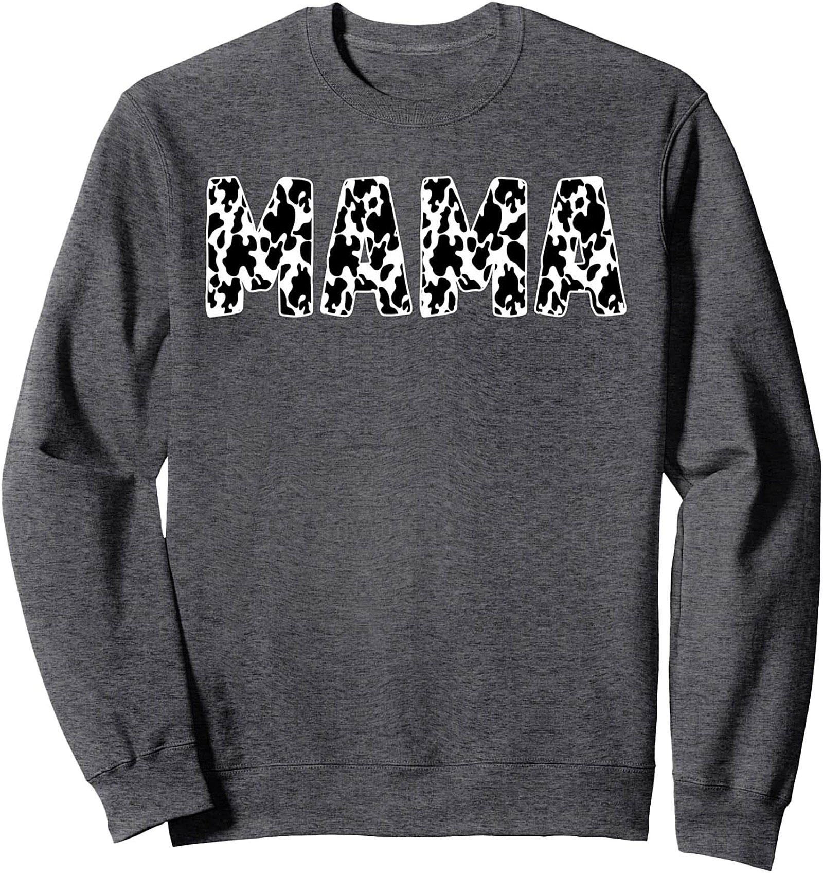 Cow Print Mama Sweatshirt Cozy Western Crewneck Gift