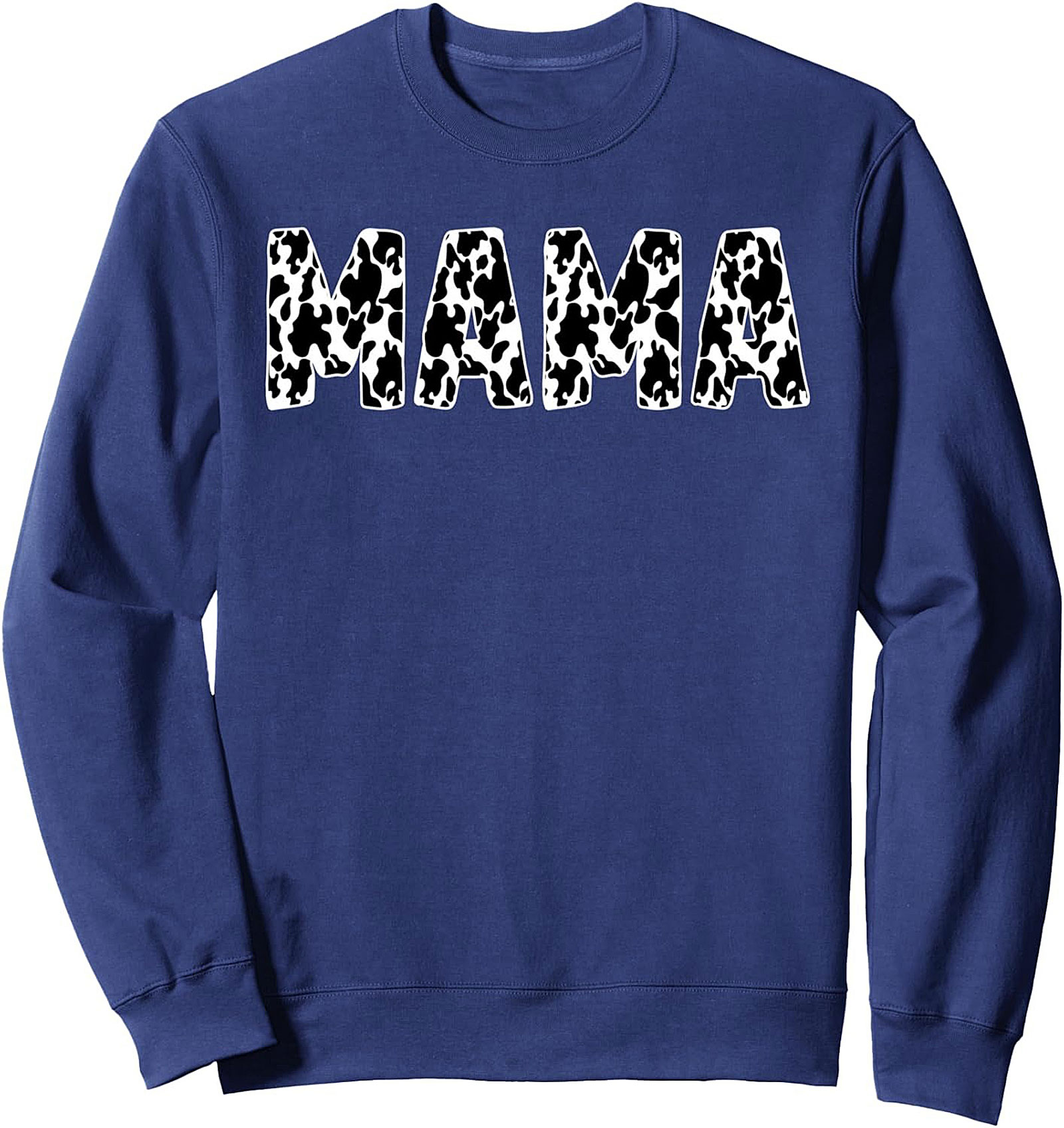 Cow Print Mama Sweatshirt Cozy Western Crewneck Gift
